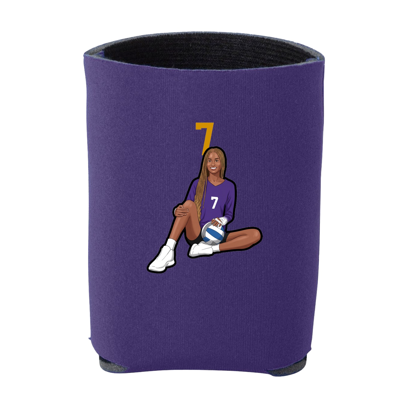 Can Holder — Number Top in Purple