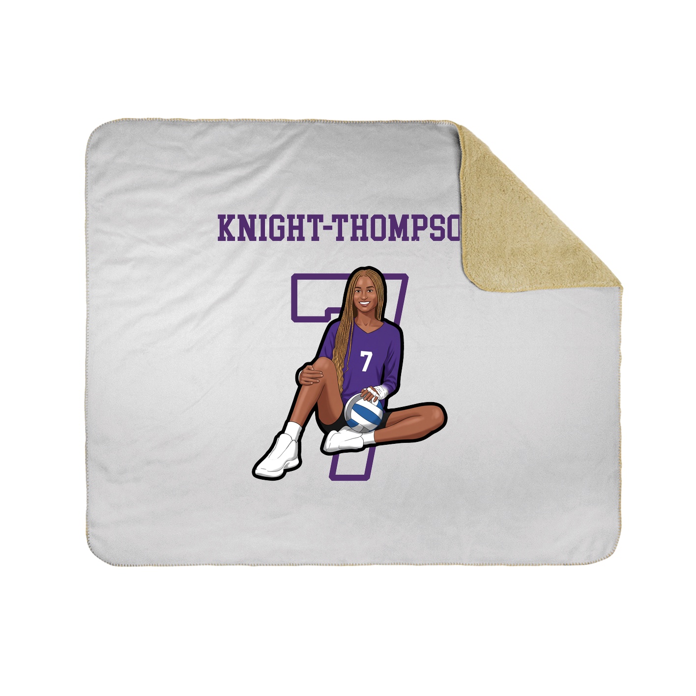 Throw Blanket — Shirsey in White