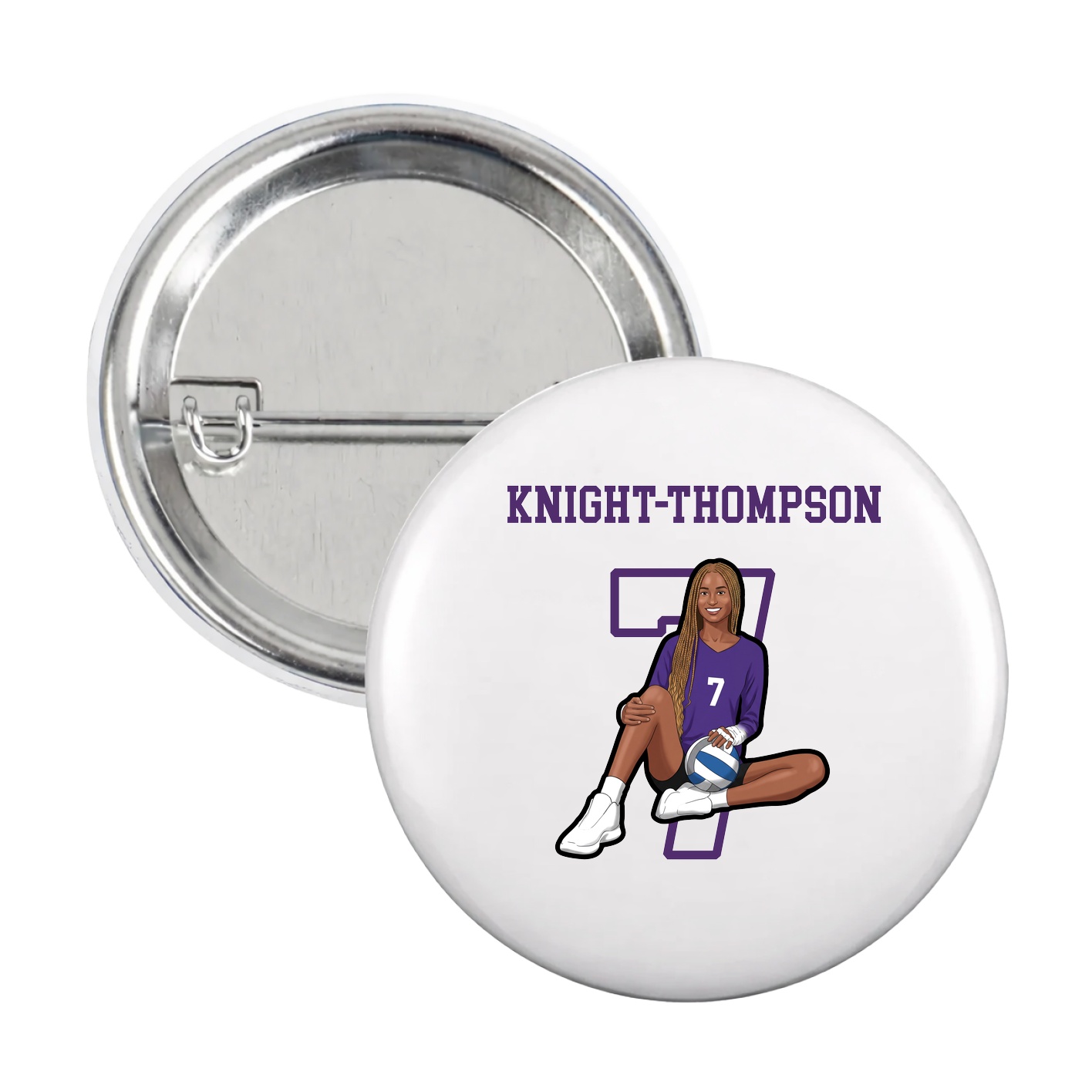 Game Day Button — Shirsey in White