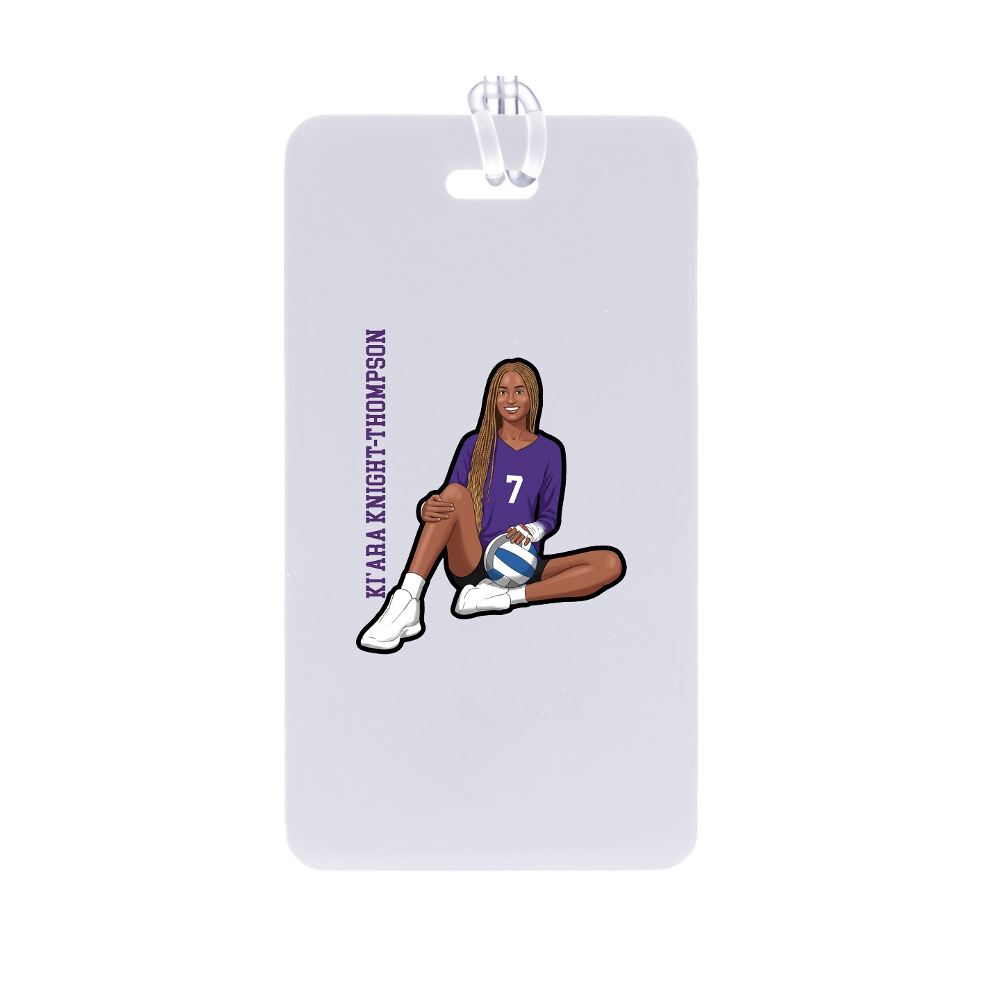Bag Tag — Name Vertical in Classic