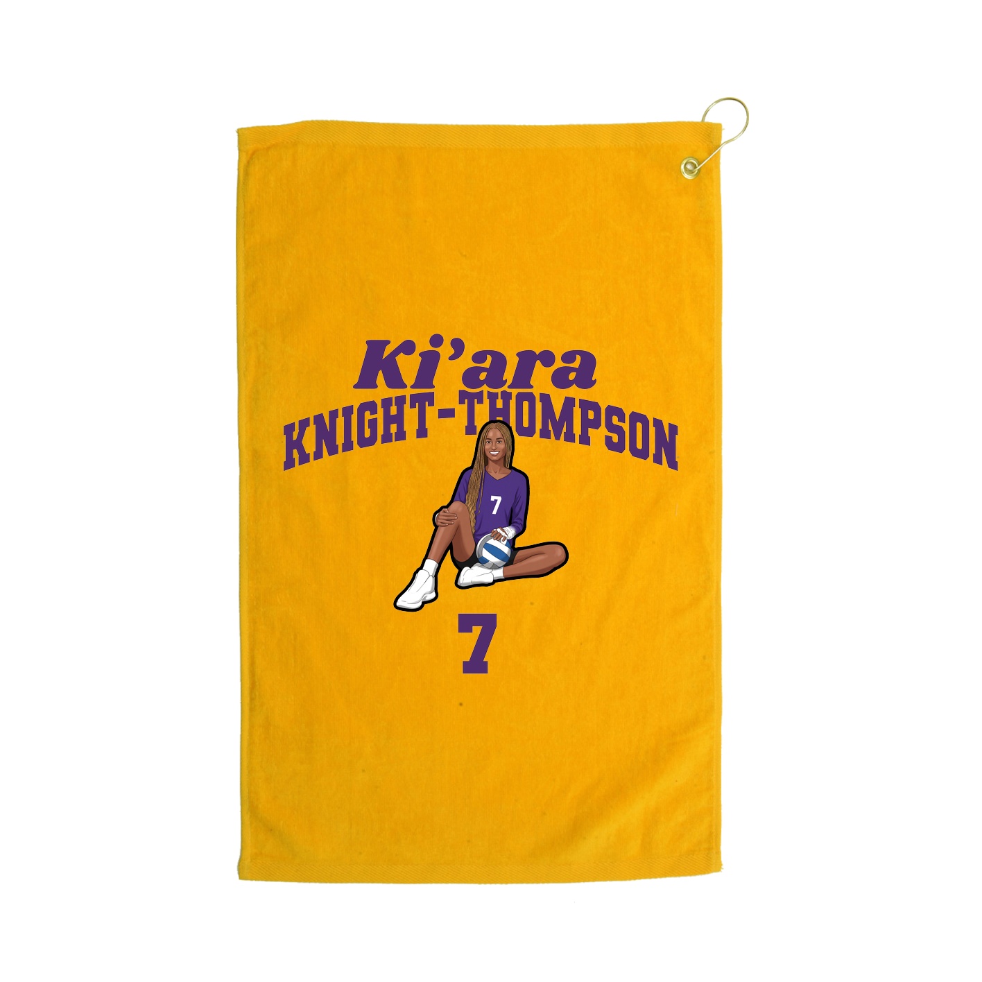 Golf Towel — Signature Arch in Gold