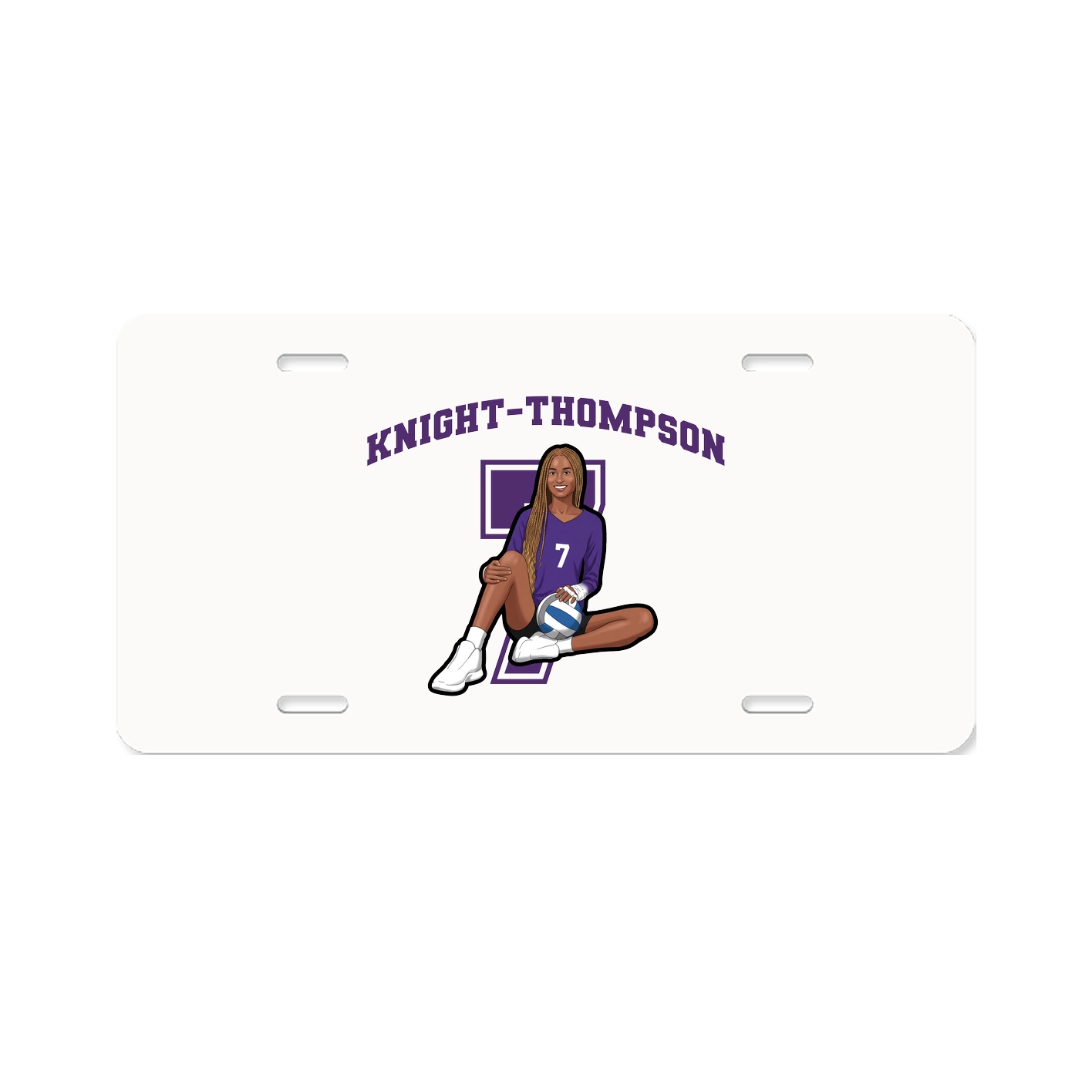 License Plate — Number in Classic