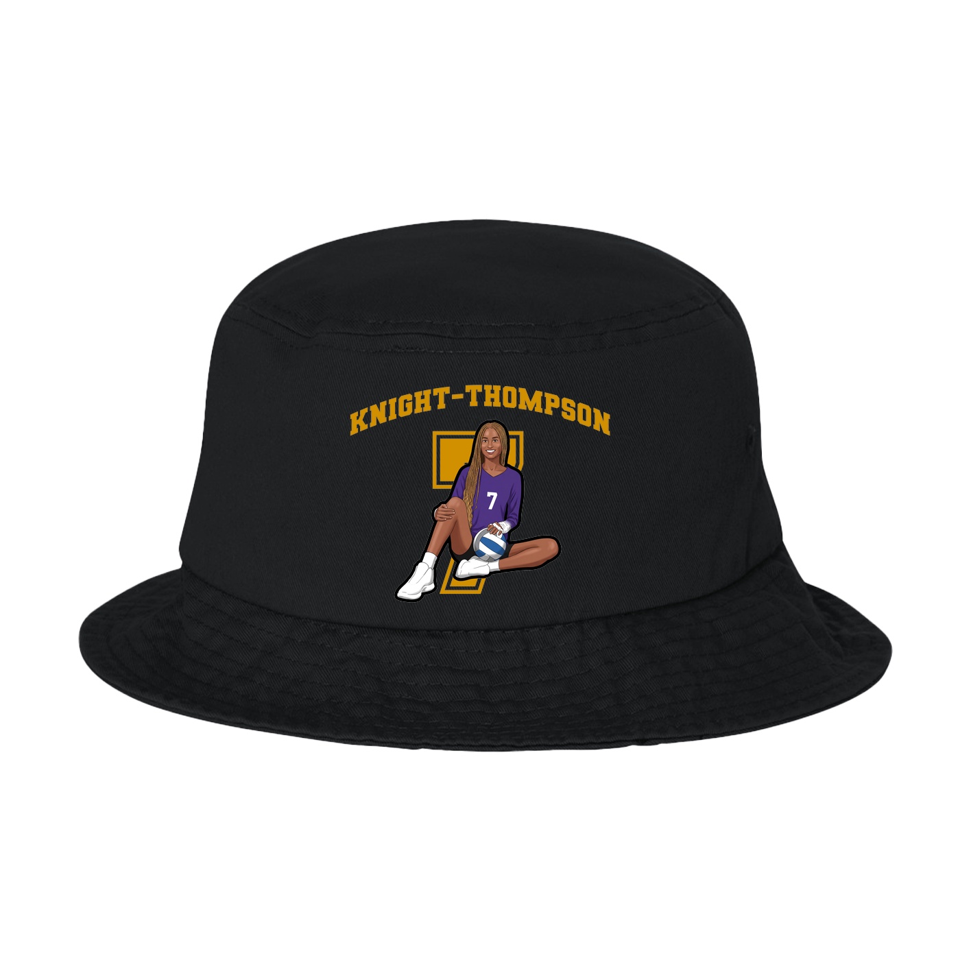 Bucket Cap — Number in Black