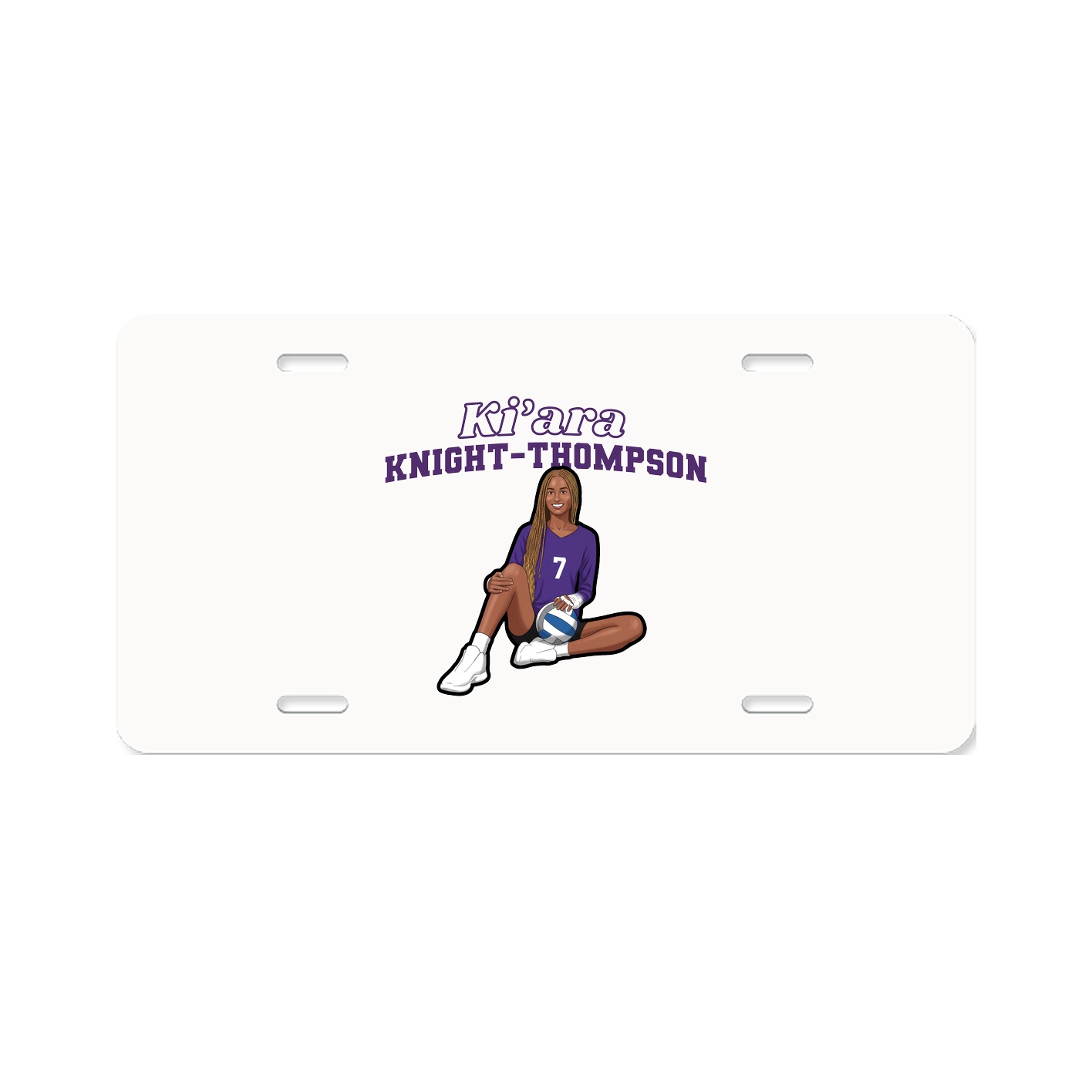 License Plate — Name Arch in Classic
