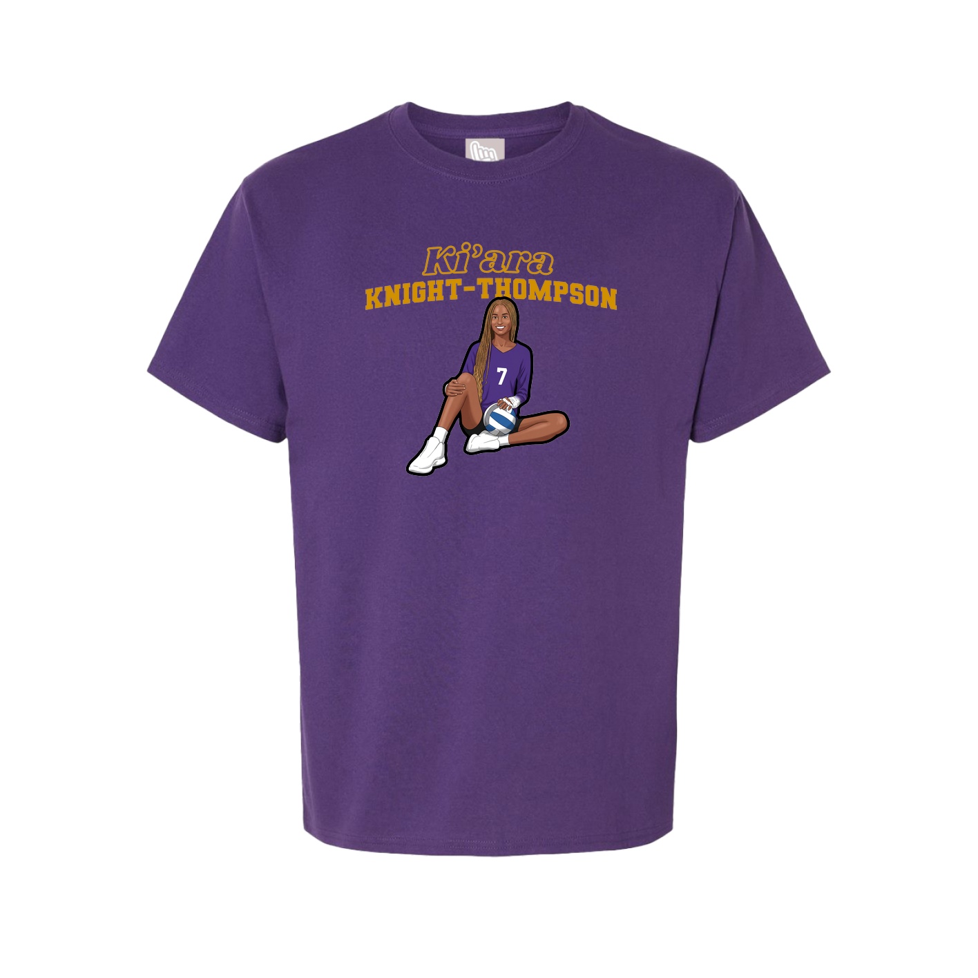 Tee — Name Arch in Purple