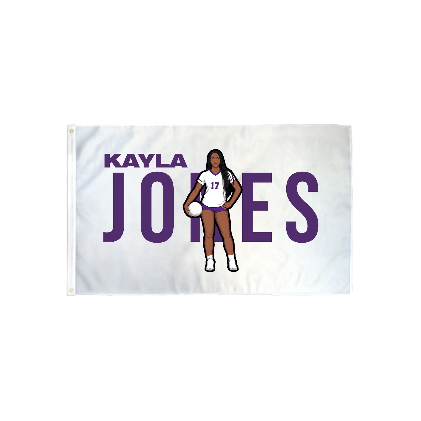3x5 Flag — Player Name in Classic