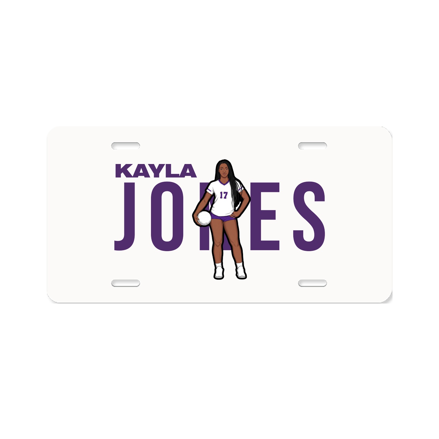 License Plate — Player Name in Classic