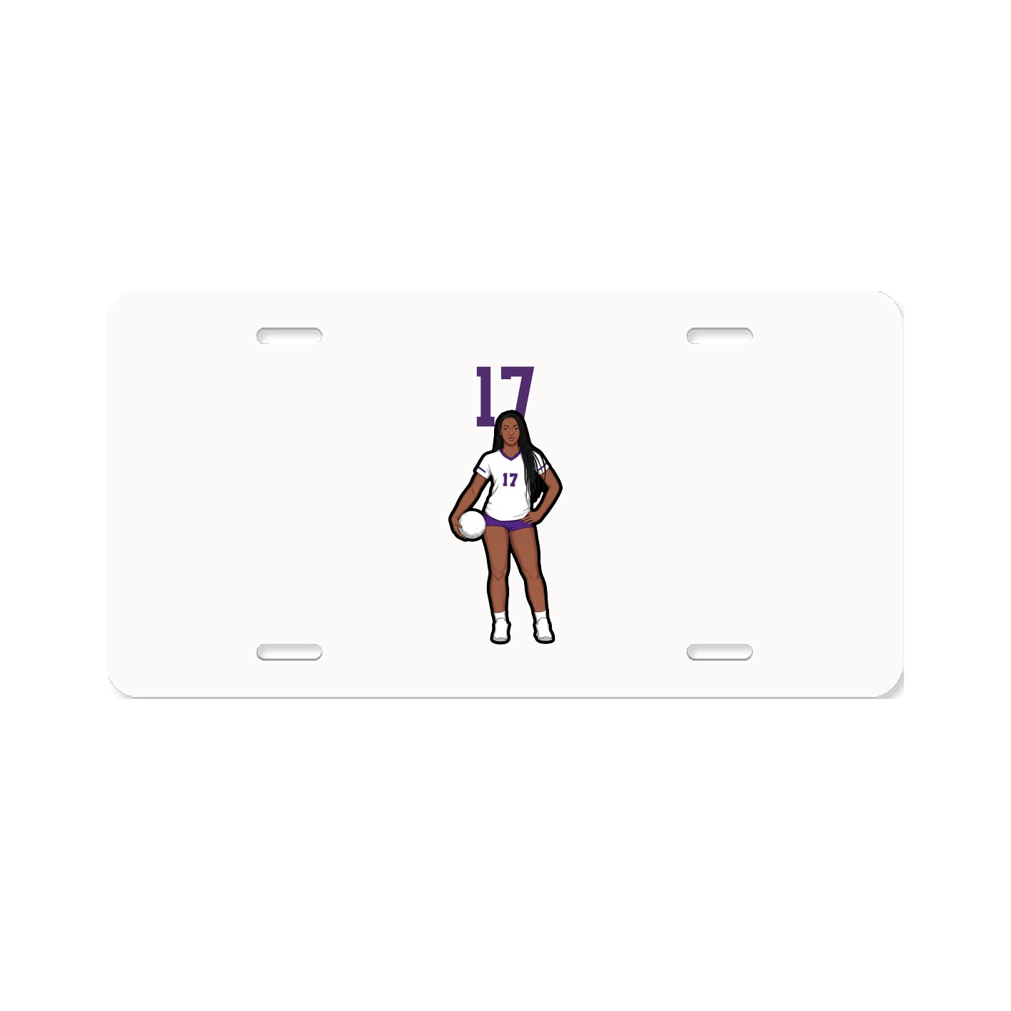 License Plate — Number Top in Classic