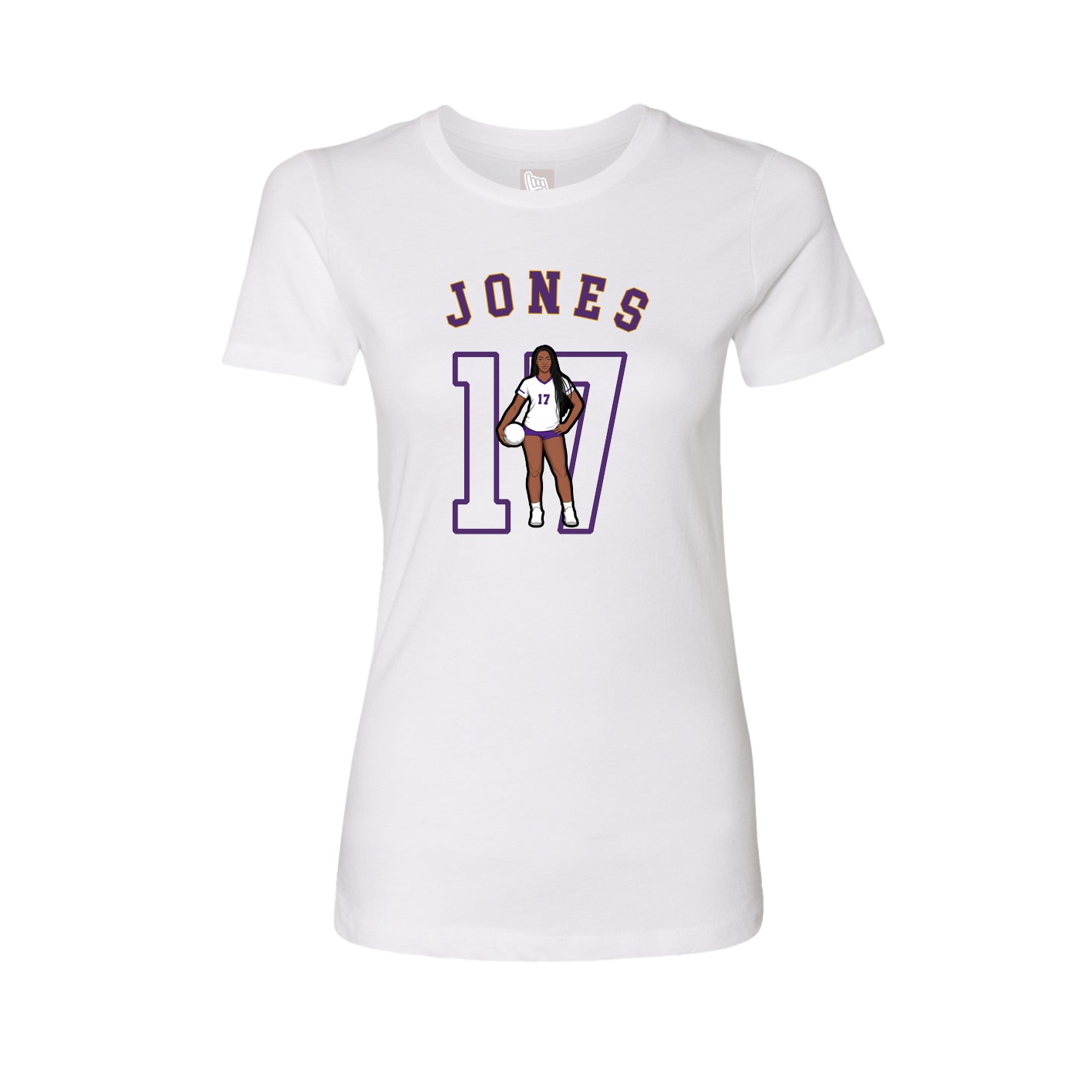 Fitted Women's Tee — Shirsey Arch in White