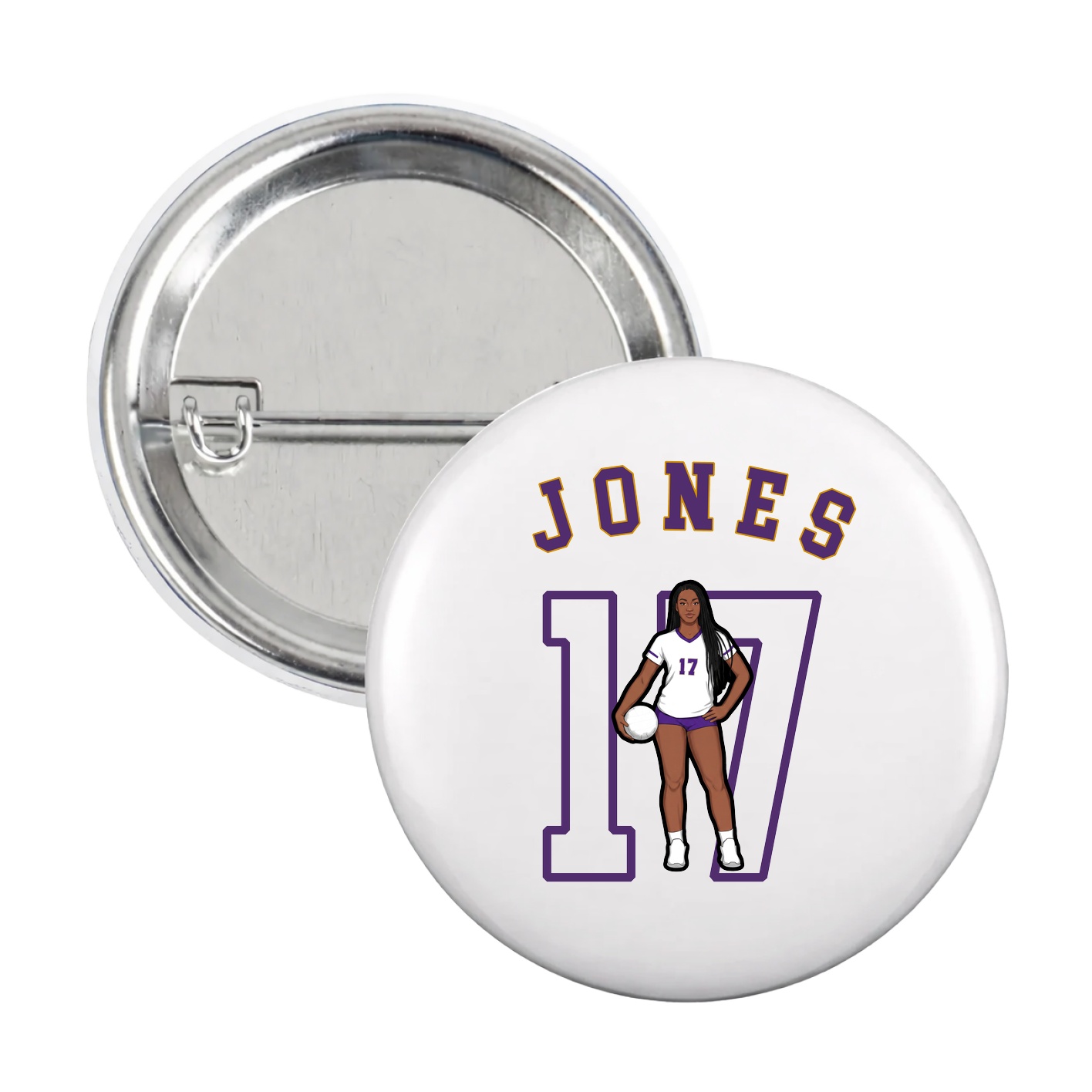 Game Day Button — Shirsey Arch in White