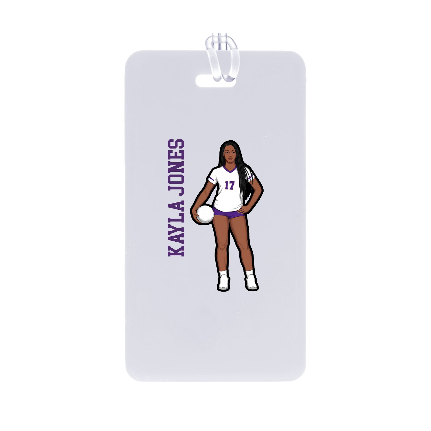 Bag Tag — Name Vertical in Classic