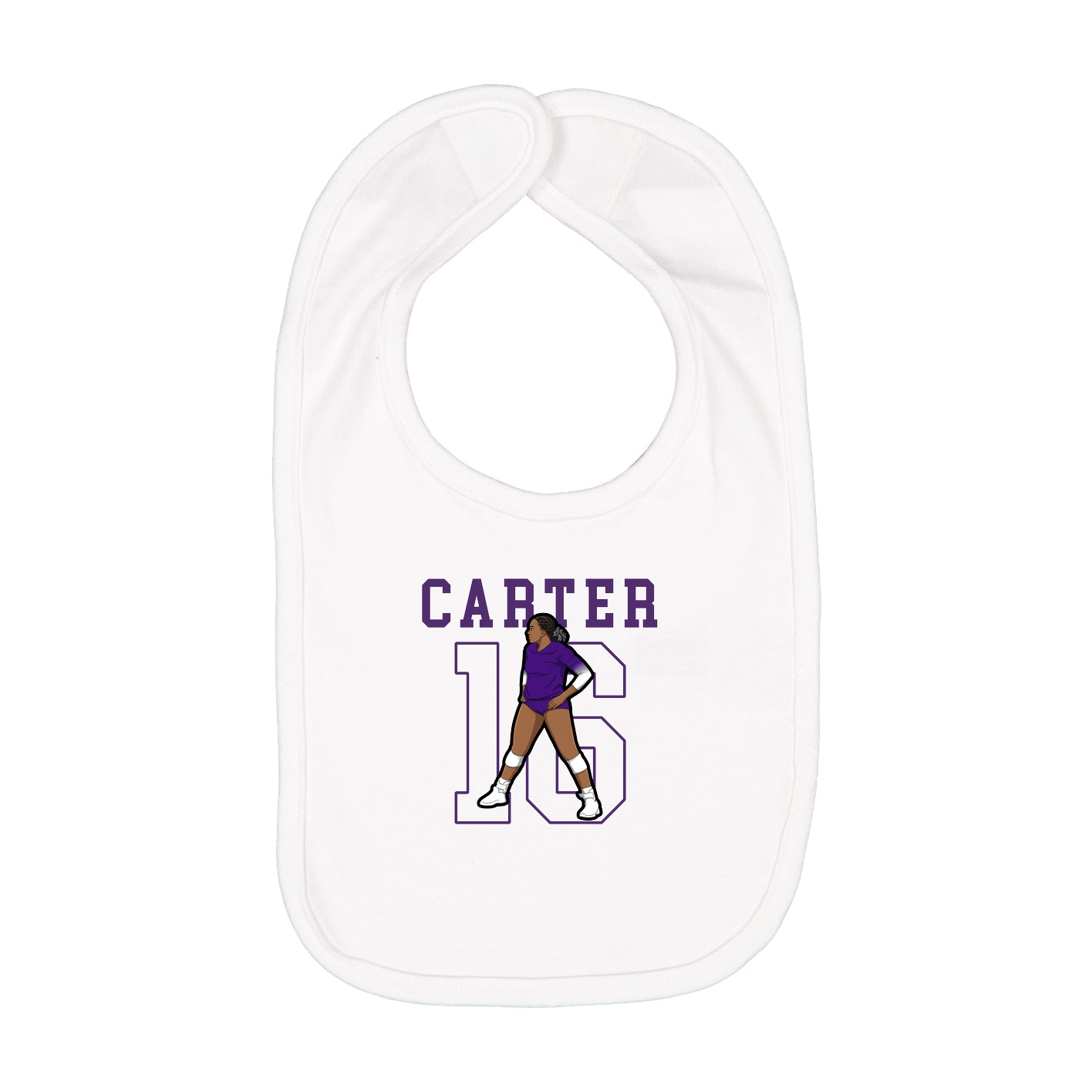 Infant Bib — Shirsey in White
