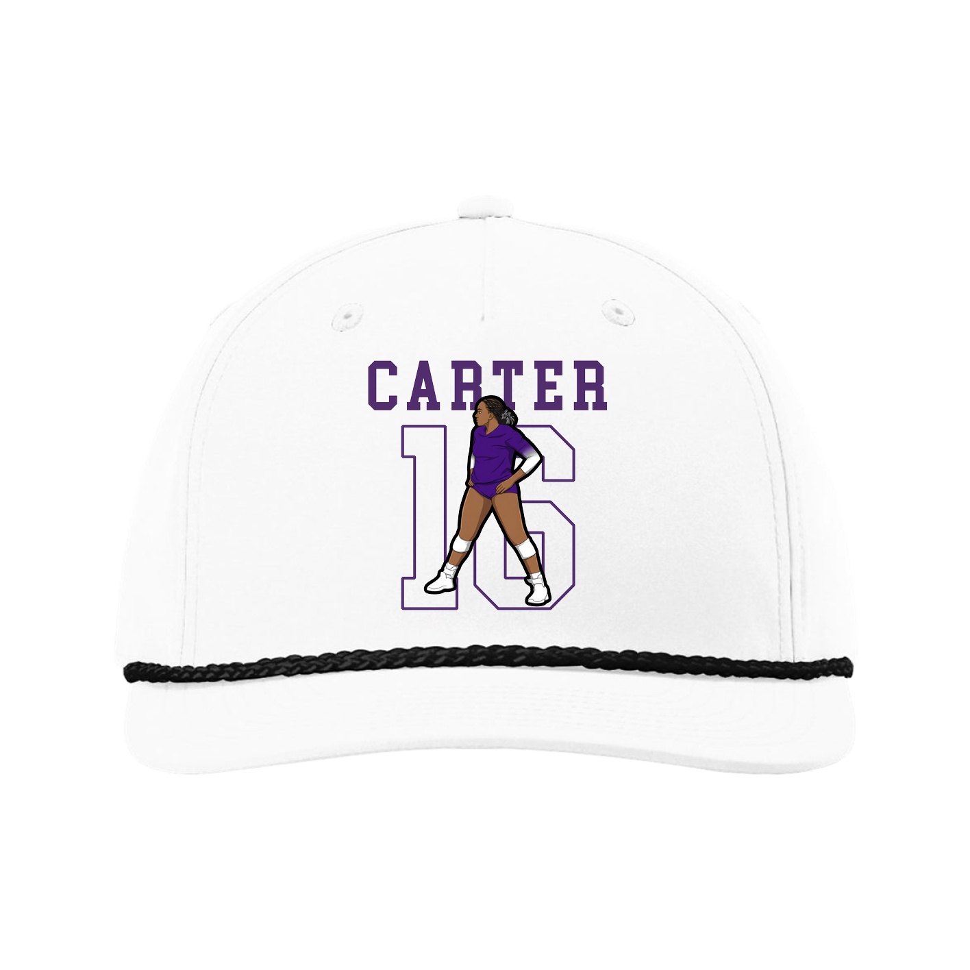 Five-Panel Classic Rope Cap — Shirsey in White