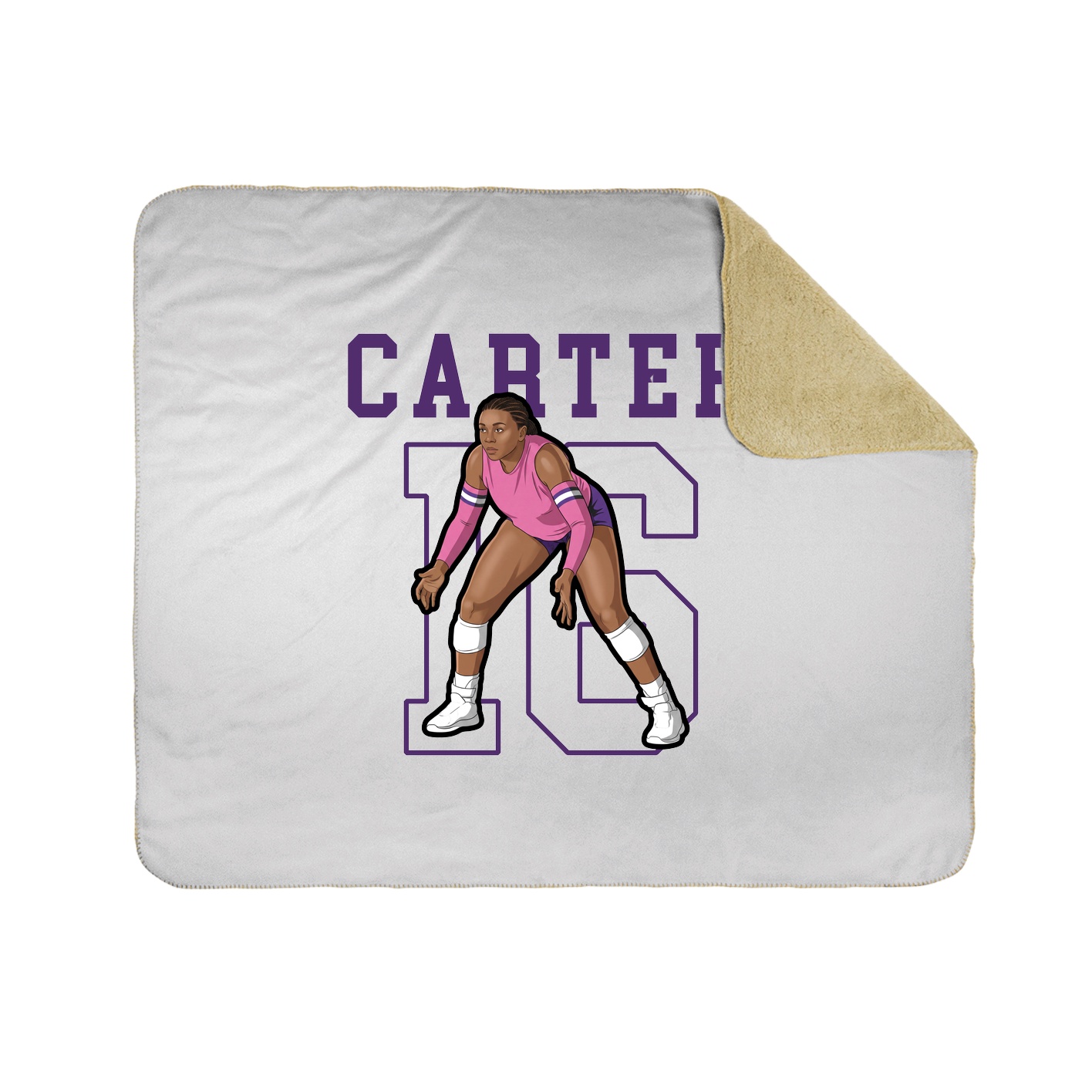 Throw Blanket — Shirsey in White