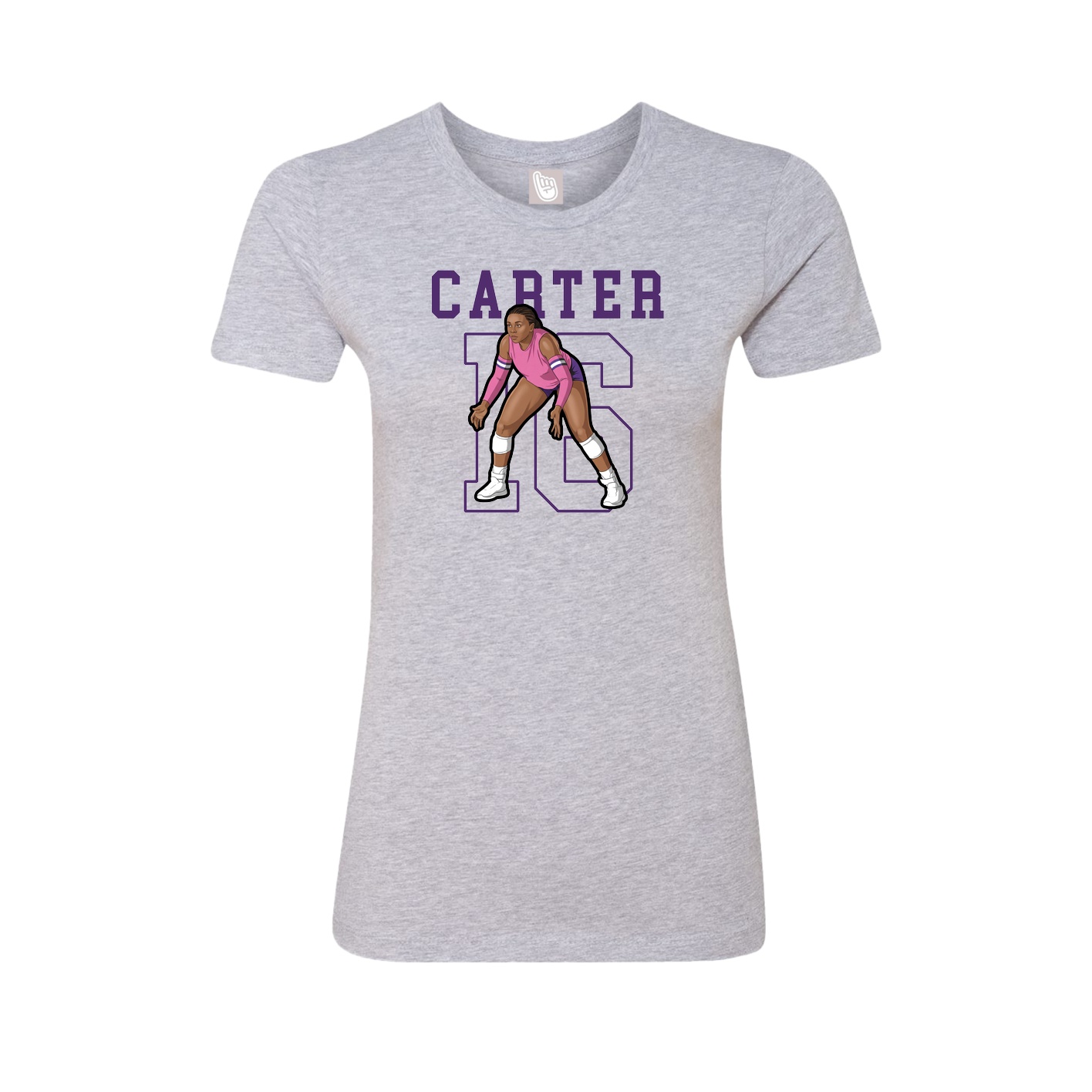 Fitted Women's Tee — Shirsey in Grey