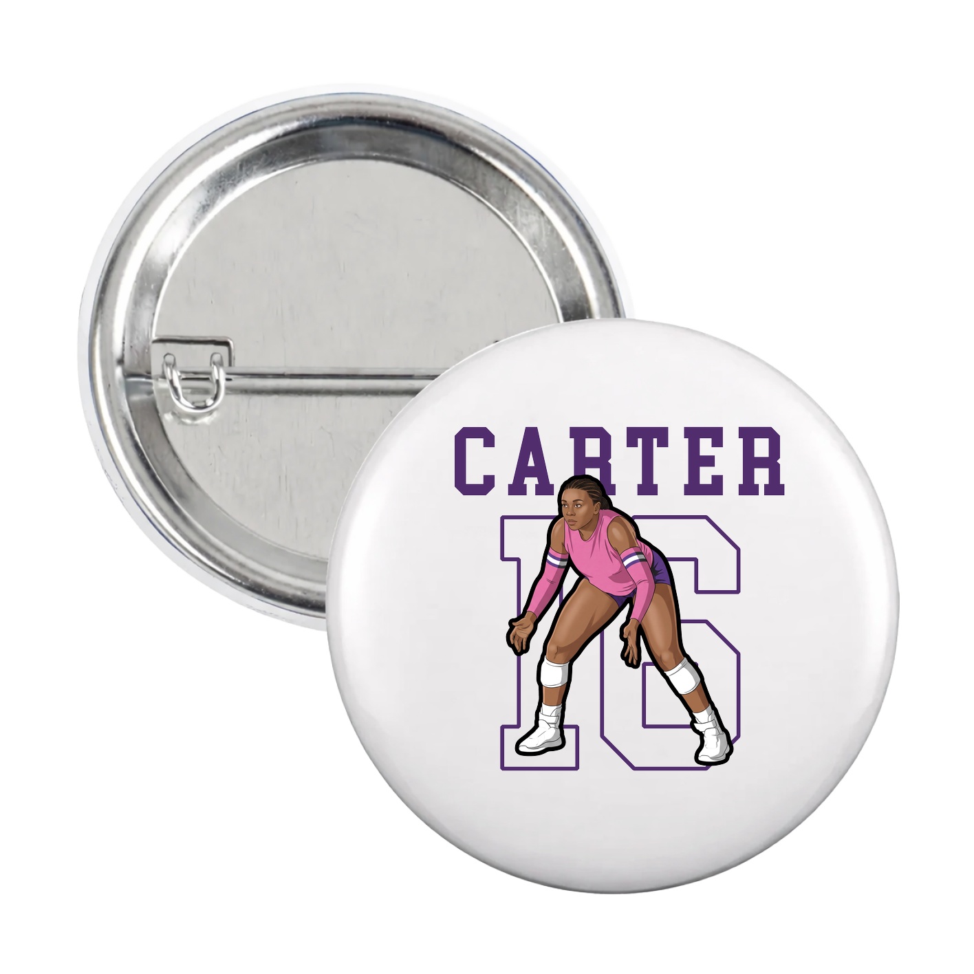 Game Day Button — Shirsey in White
