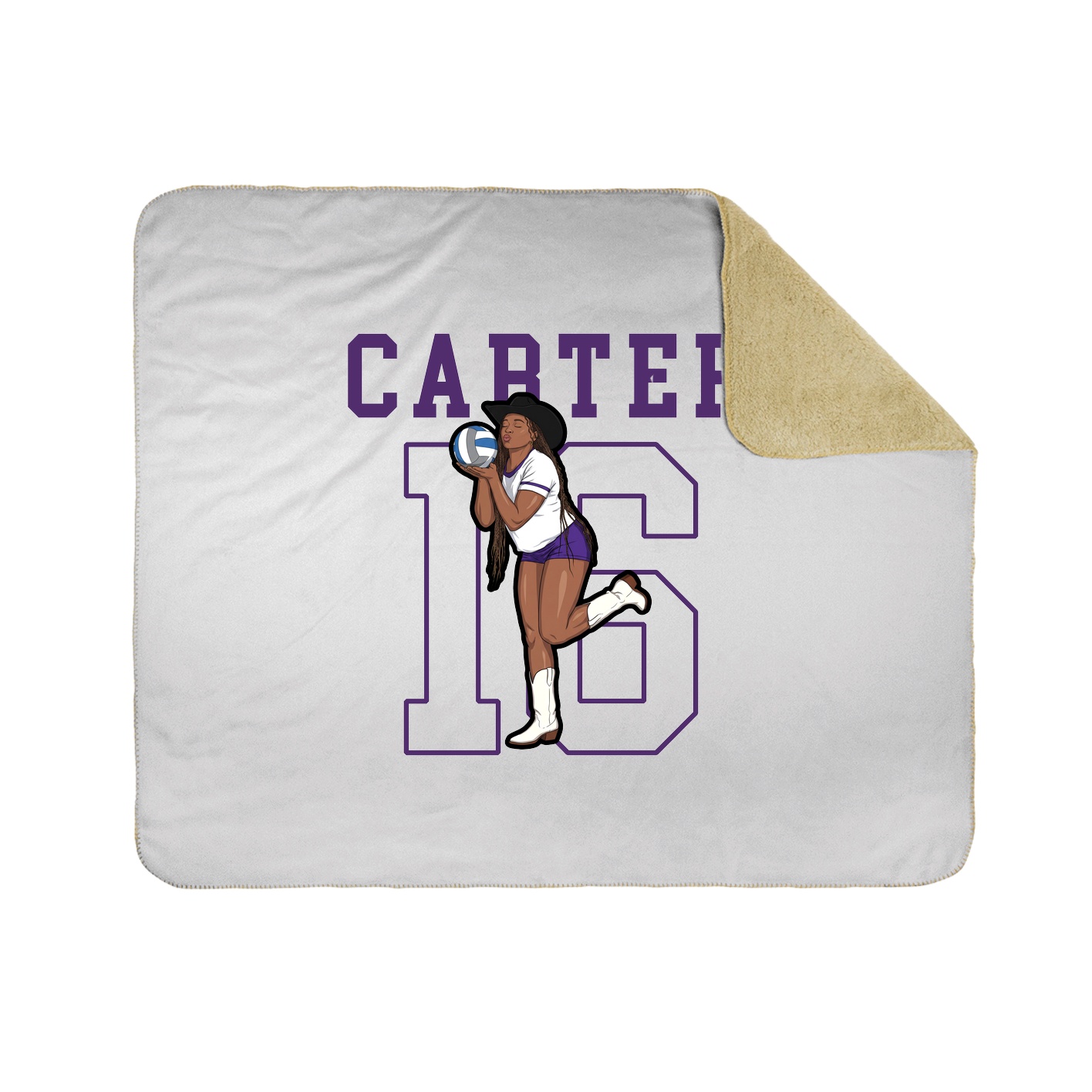 Throw Blanket — Shirsey in White