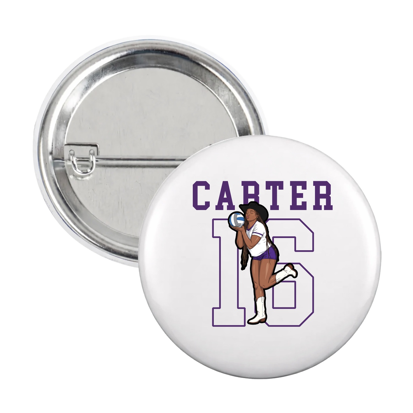 Game Day Button — Shirsey in White