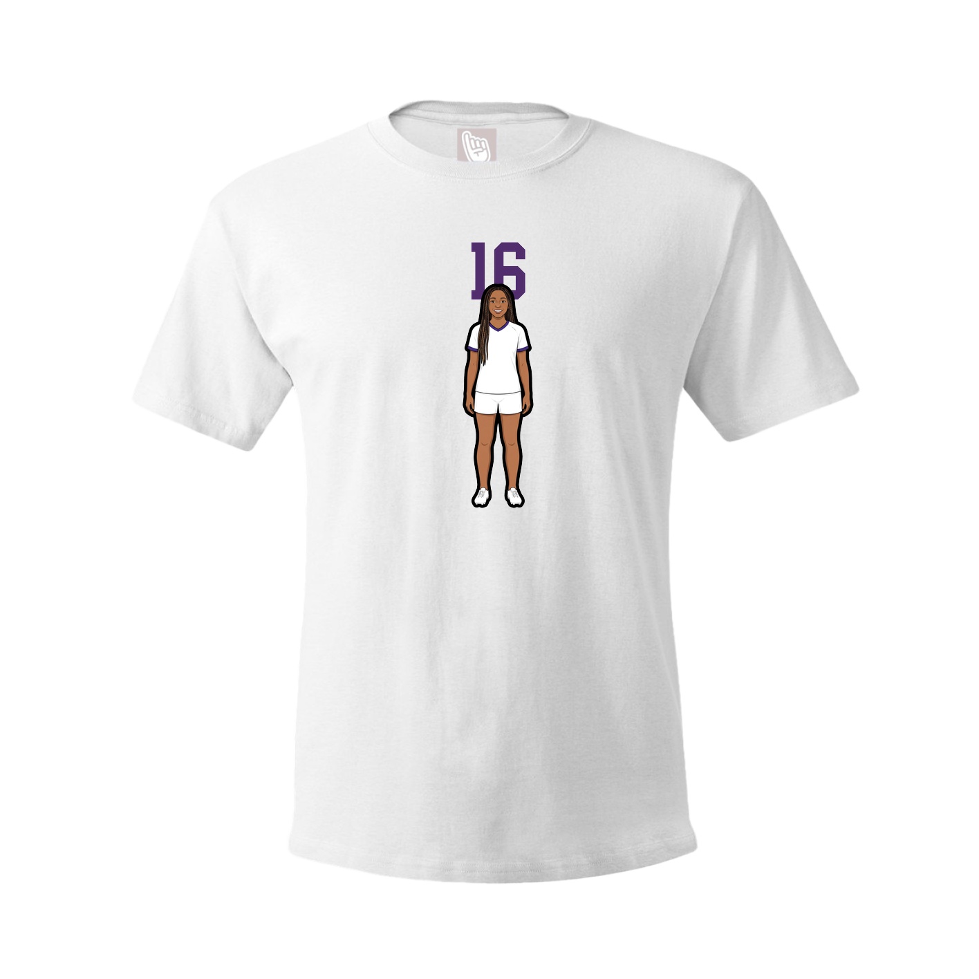 Tee — Number Top in White