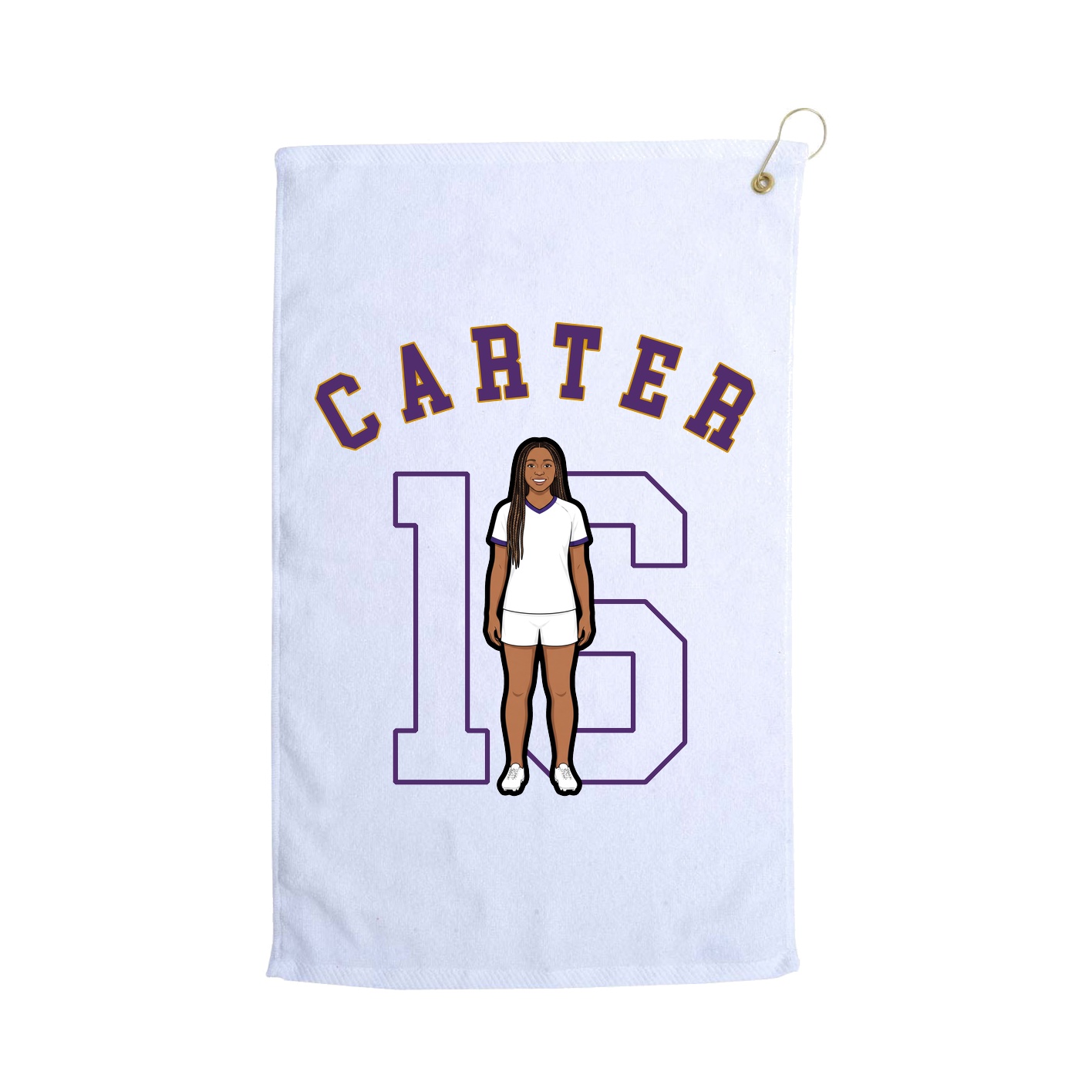 Golf Towel — Shirsey Arch in White