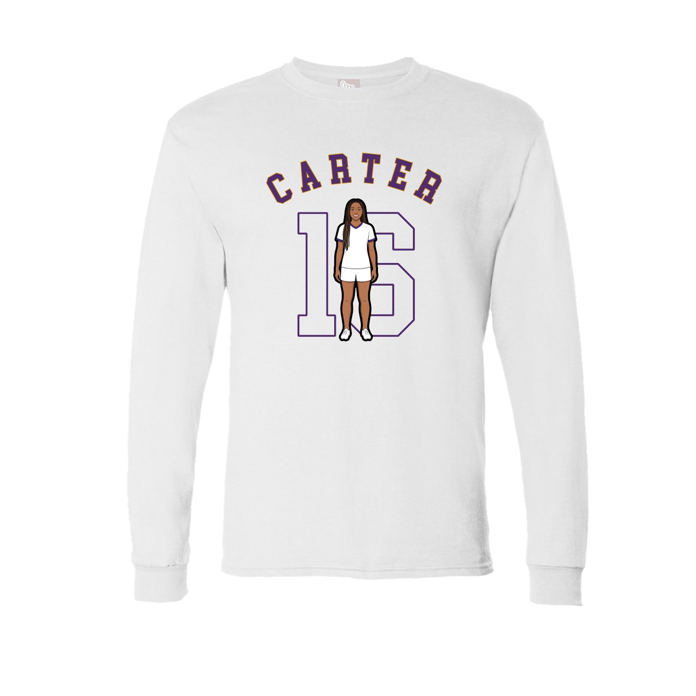 Long Sleeve Tee — Shirsey Arch in White