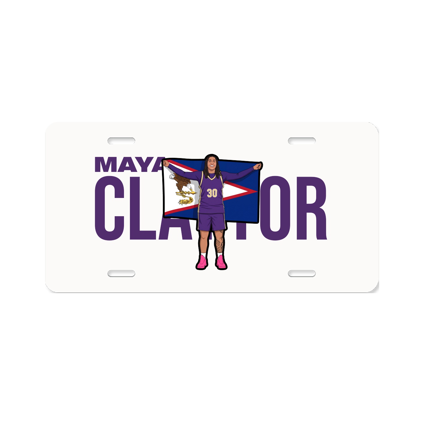 License Plate — Player Name in Classic