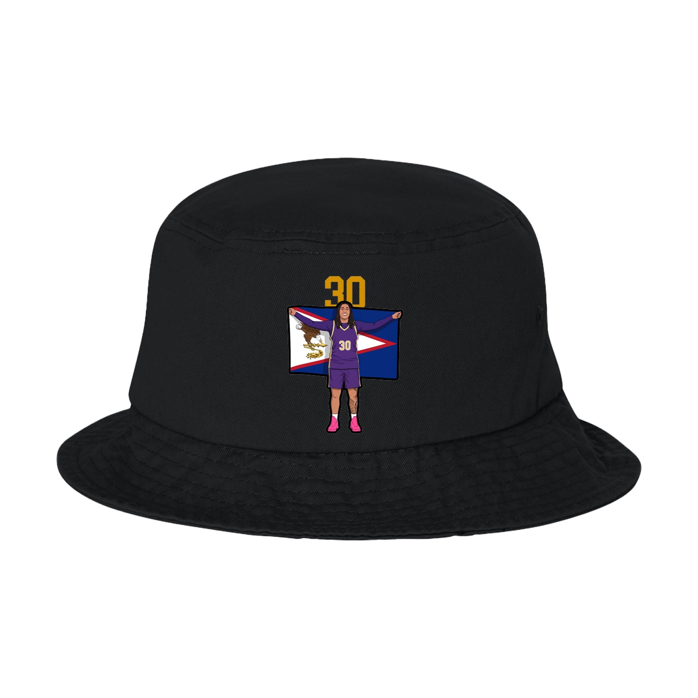 Bucket Cap — Number Top in Black