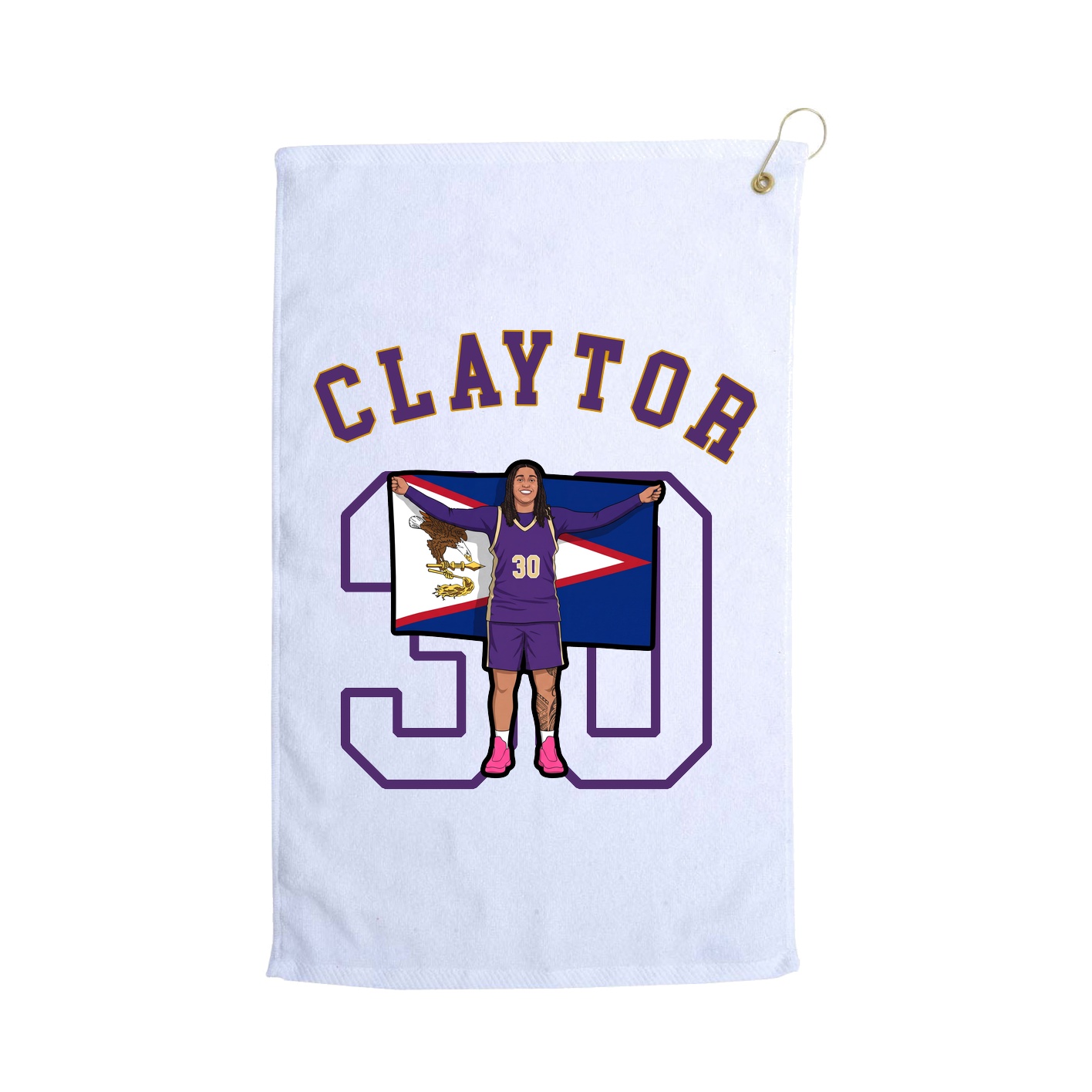 Golf Towel — Shirsey Arch in White