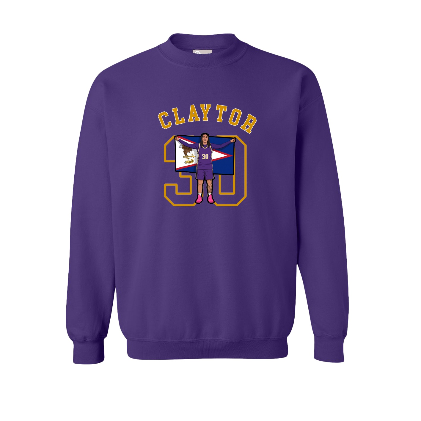 Fleece Crew — Shirsey Arch in Purple