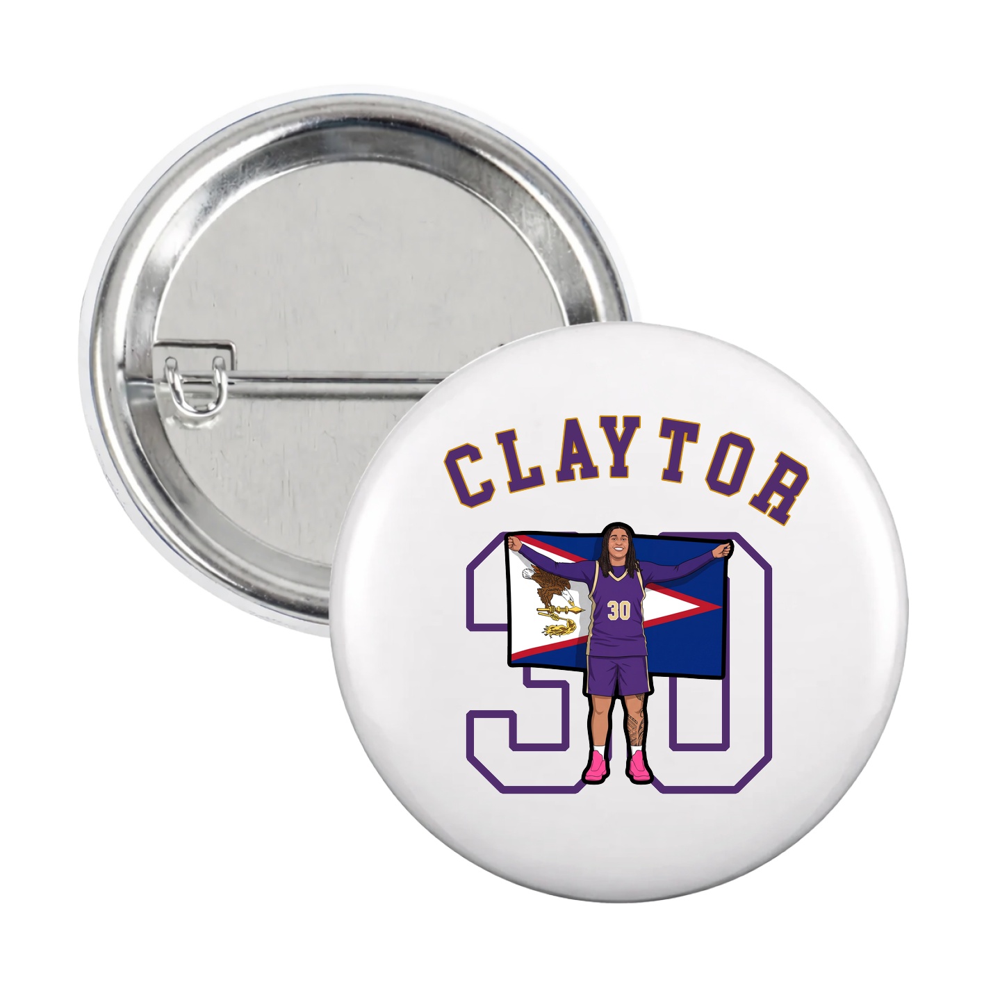 Game Day Button — Shirsey Arch in White