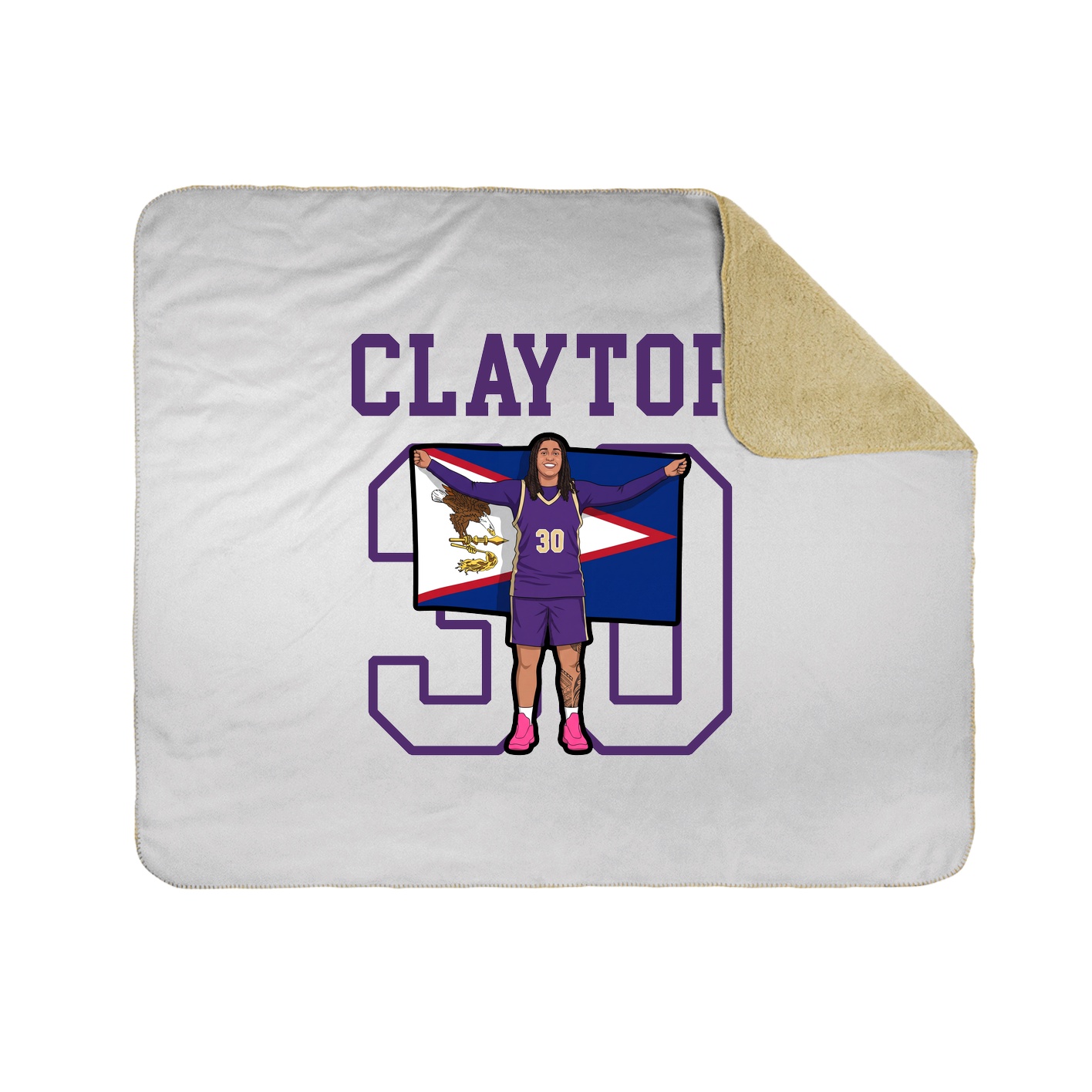 Throw Blanket — Shirsey in White