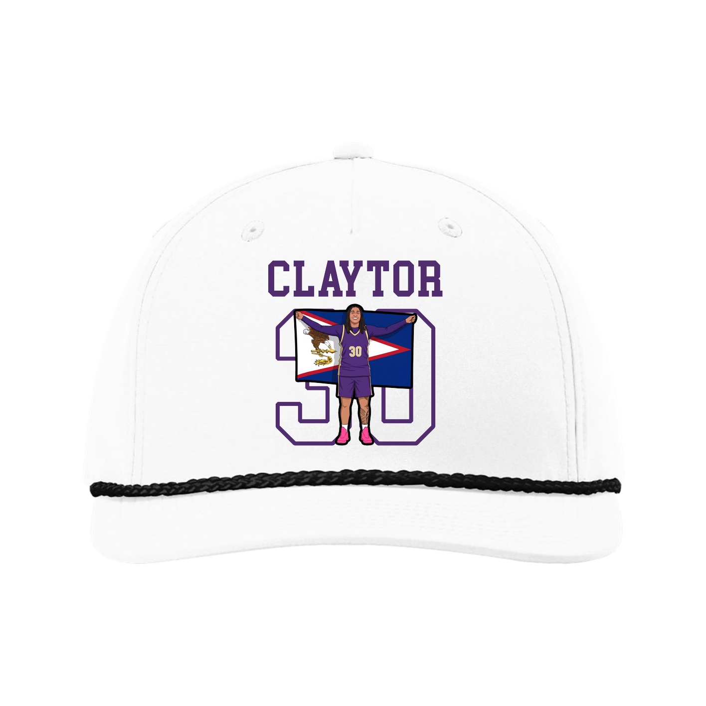 Five-Panel Classic Rope Cap — Shirsey in White