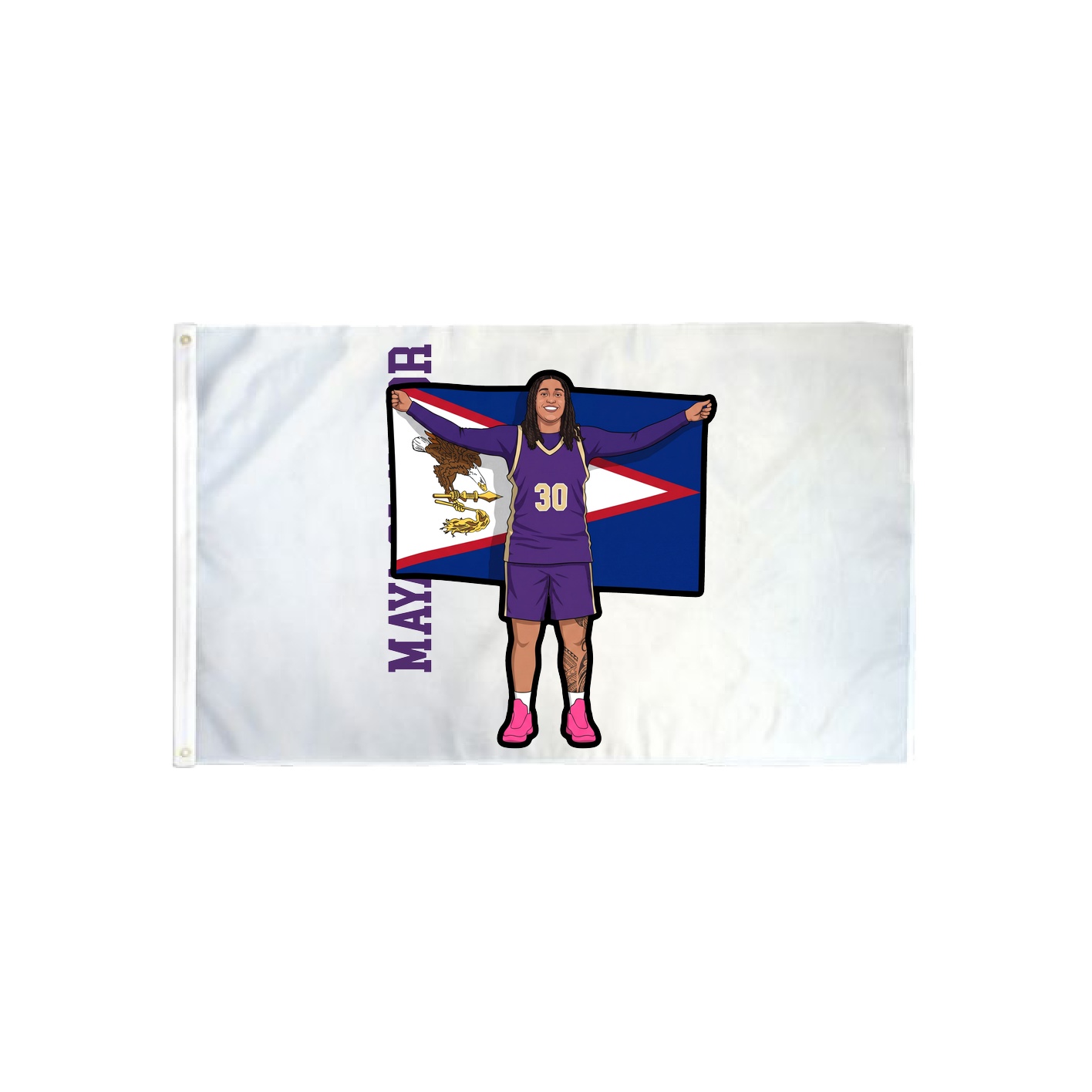 3x5 Flag — Name Vertical in Classic