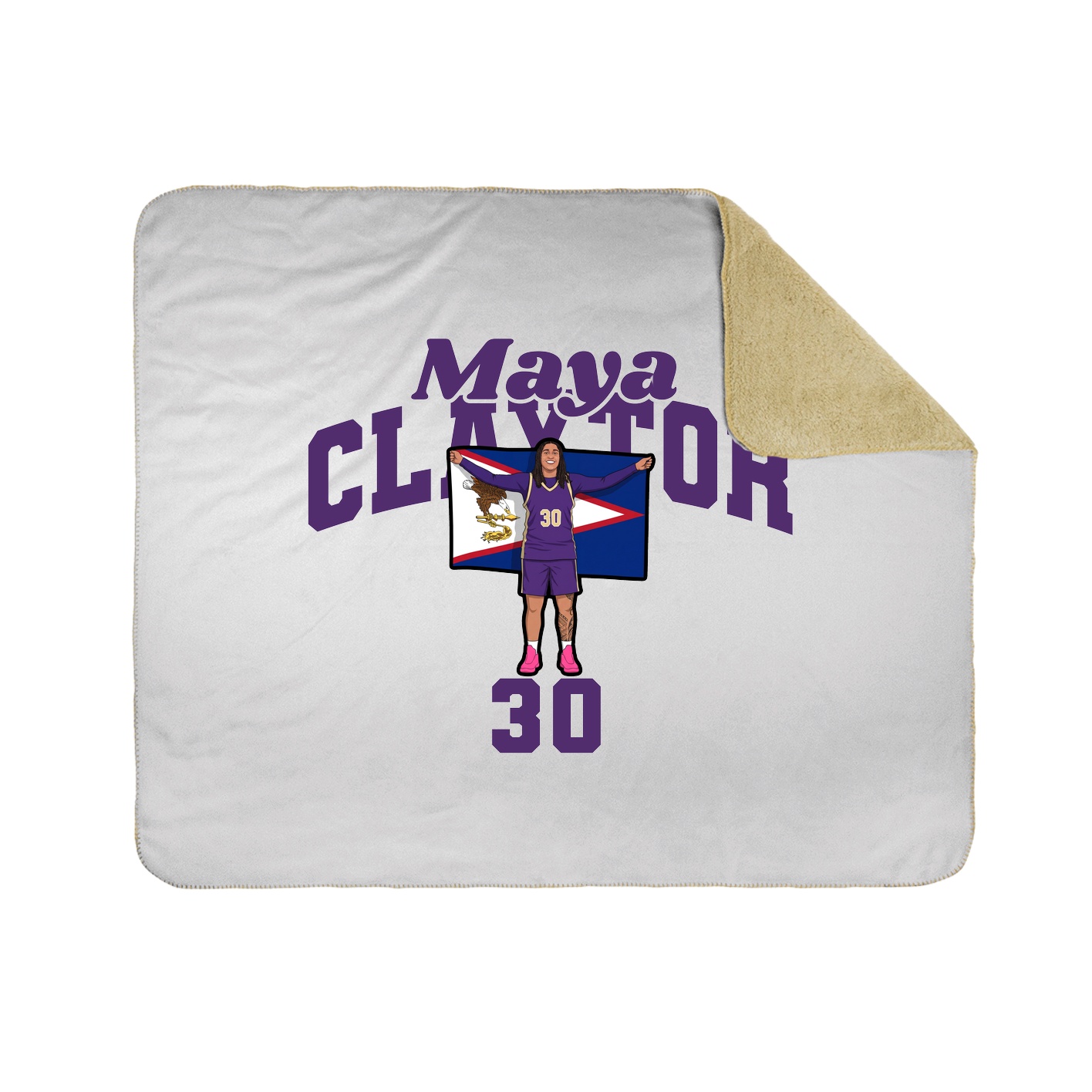 Throw Blanket — Signature Arch in White