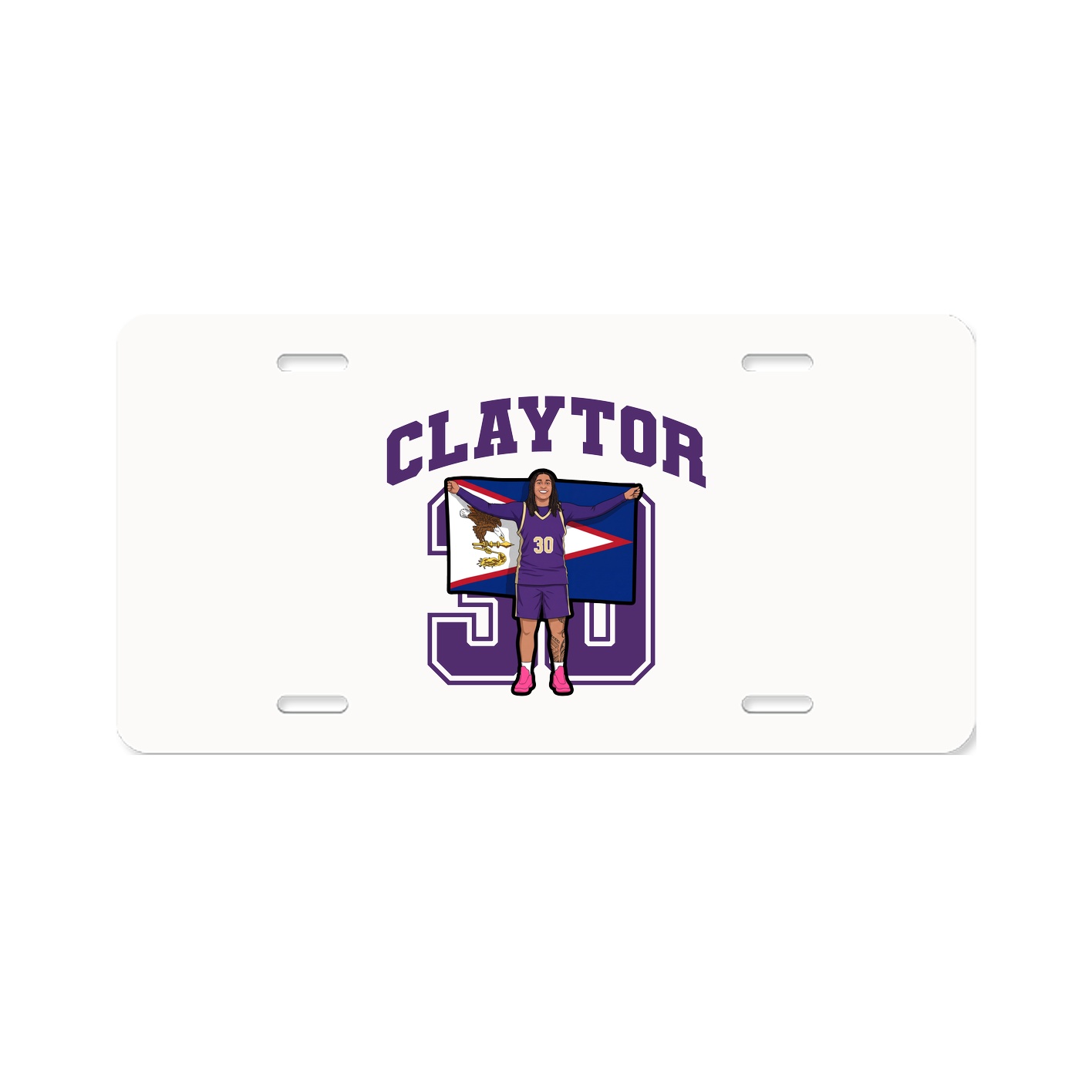 License Plate — Number in Classic
