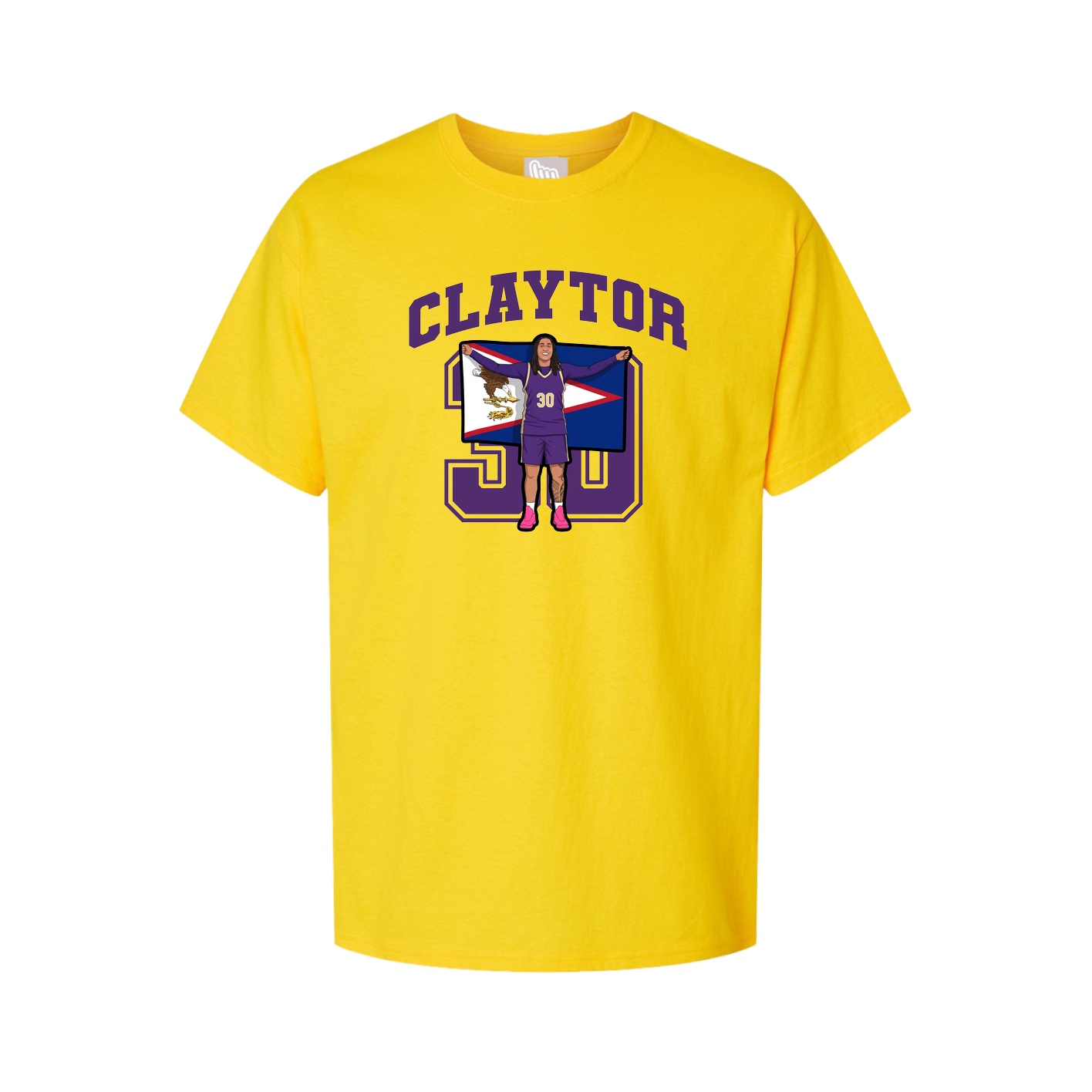 Youth Tee — Number in Gold