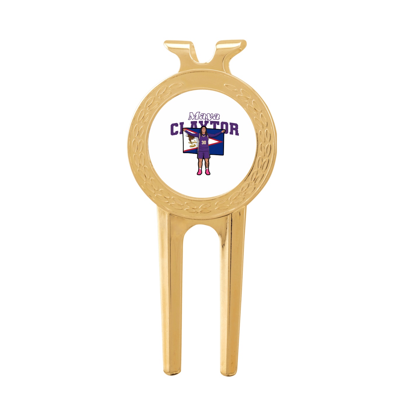 Divot Tool with Ball Marker — Name Arch in Classic