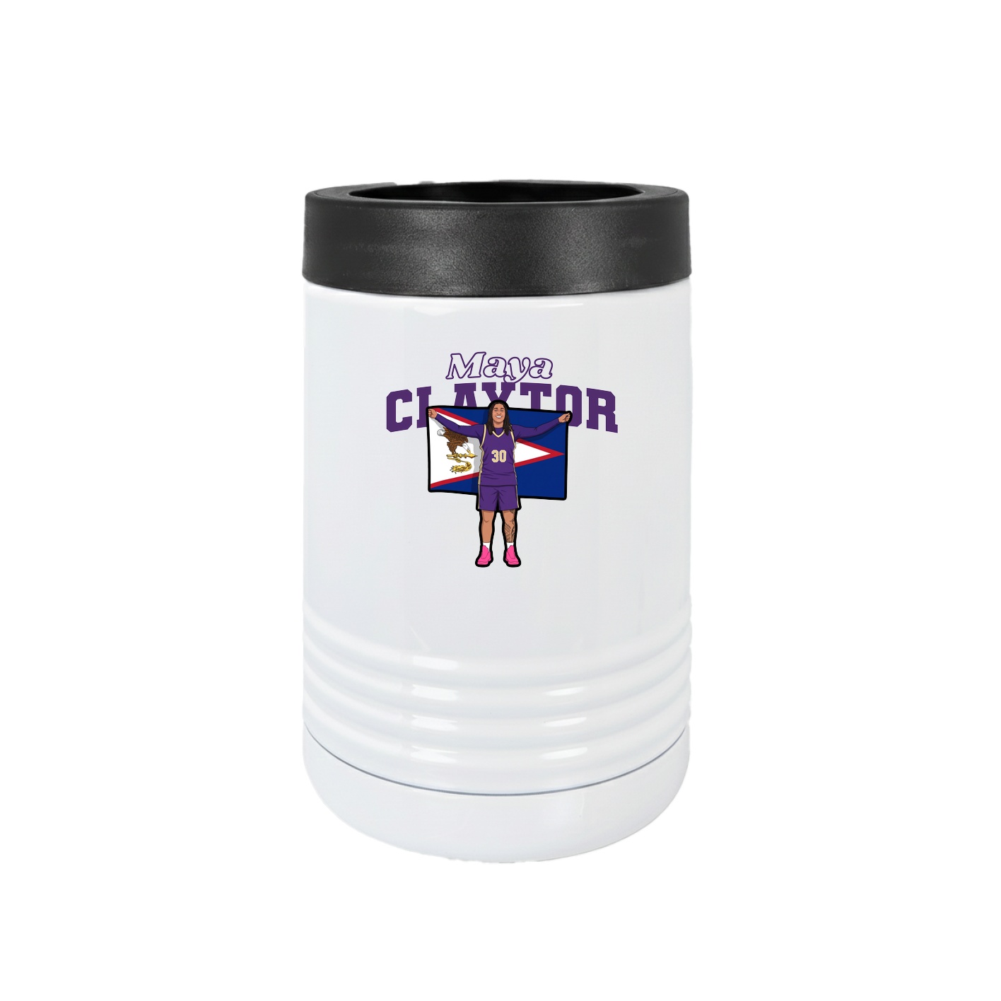 Beverage Holder — Name Arch in White