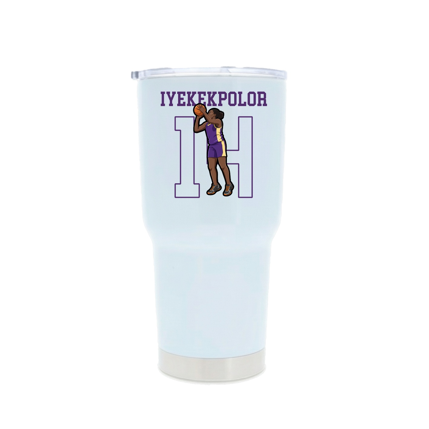 30oz Stainless Steel Tumbler — Shirsey in White