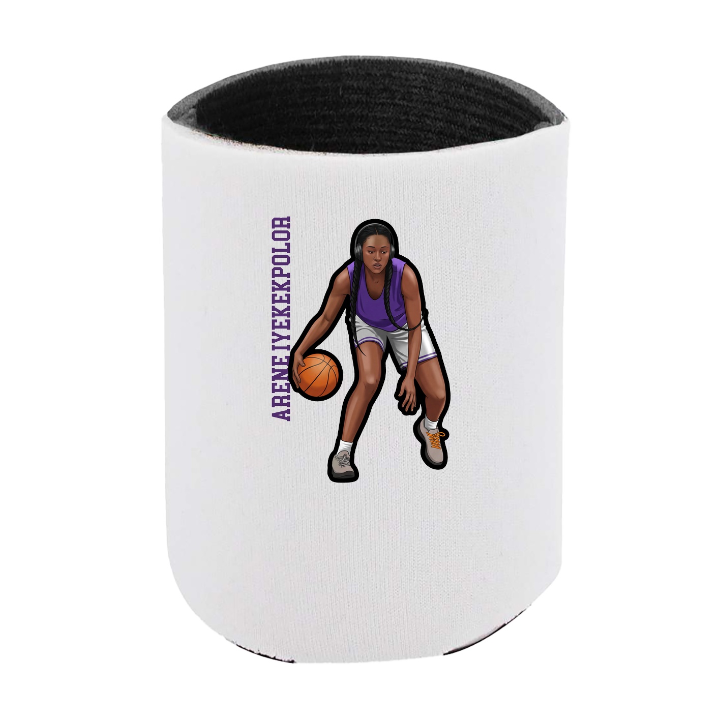 Can Holder — Name Vertical in White