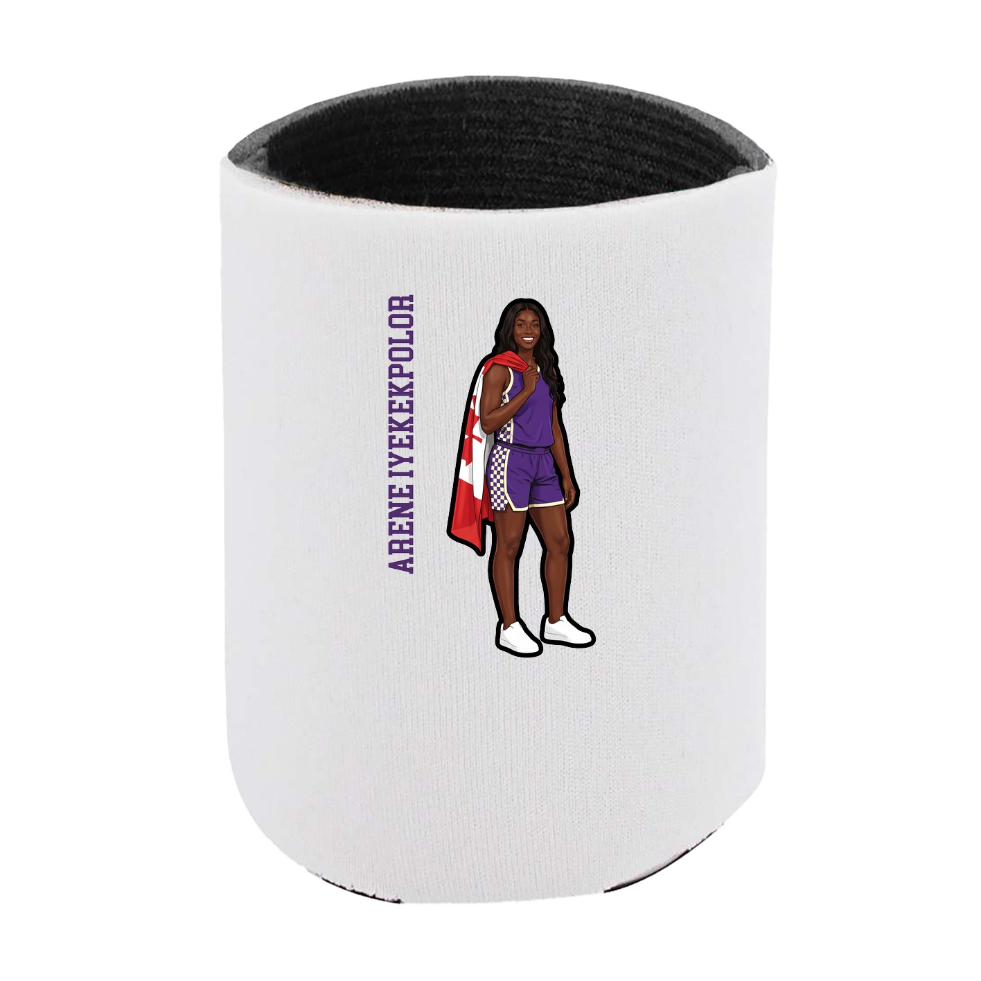 Can Holder — Name Vertical in White