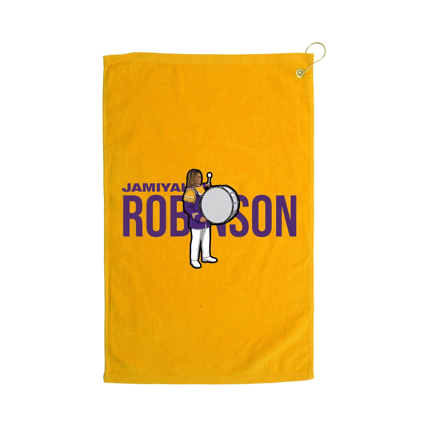 Golf Towel — Player Name in Gold