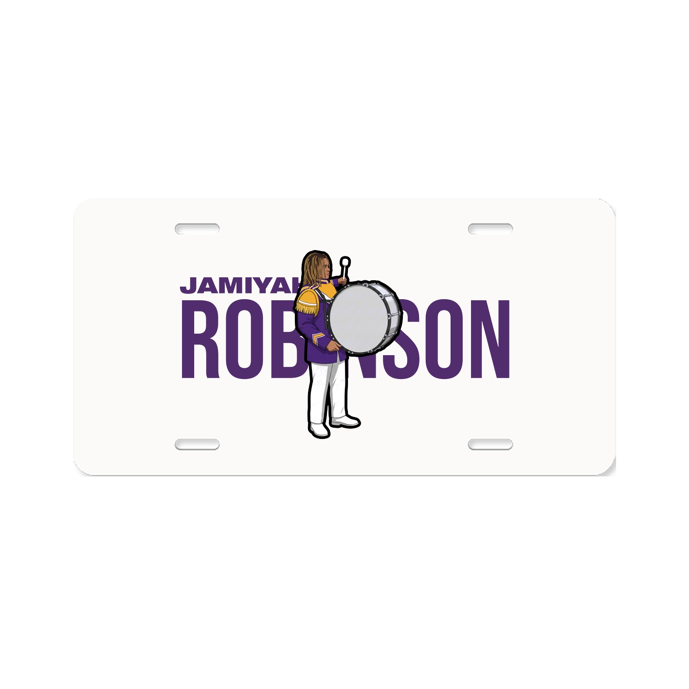 License Plate — Player Name in Classic