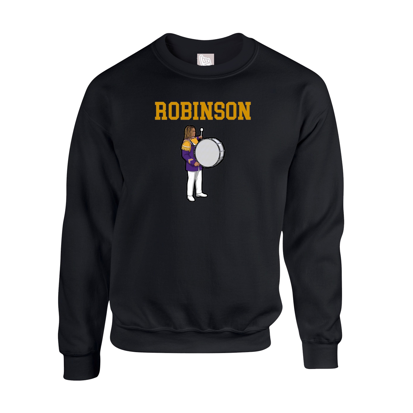 Fleece Crew — Shirsey in Black