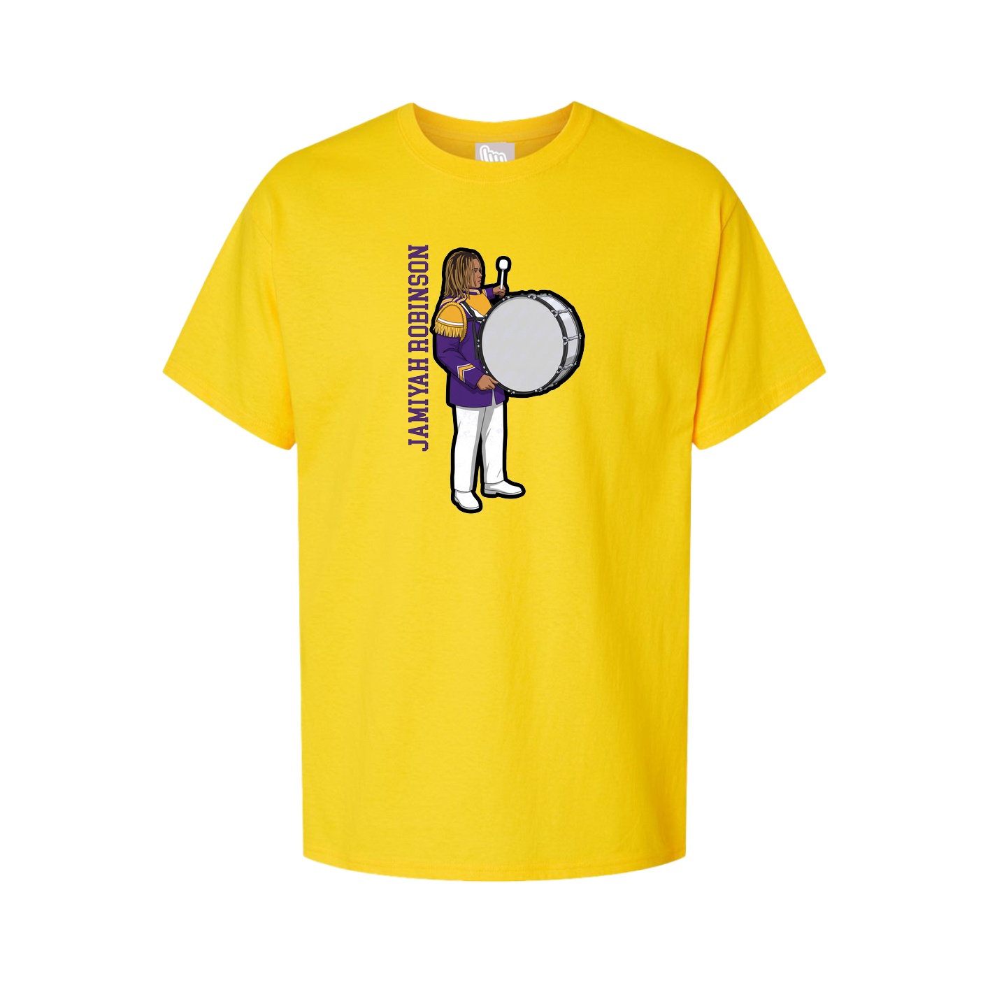Tee — Name Vertical in Gold