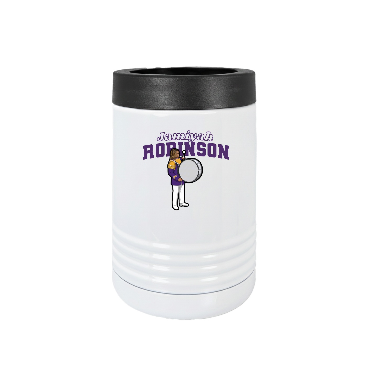 Beverage Holder — Name Arch in White