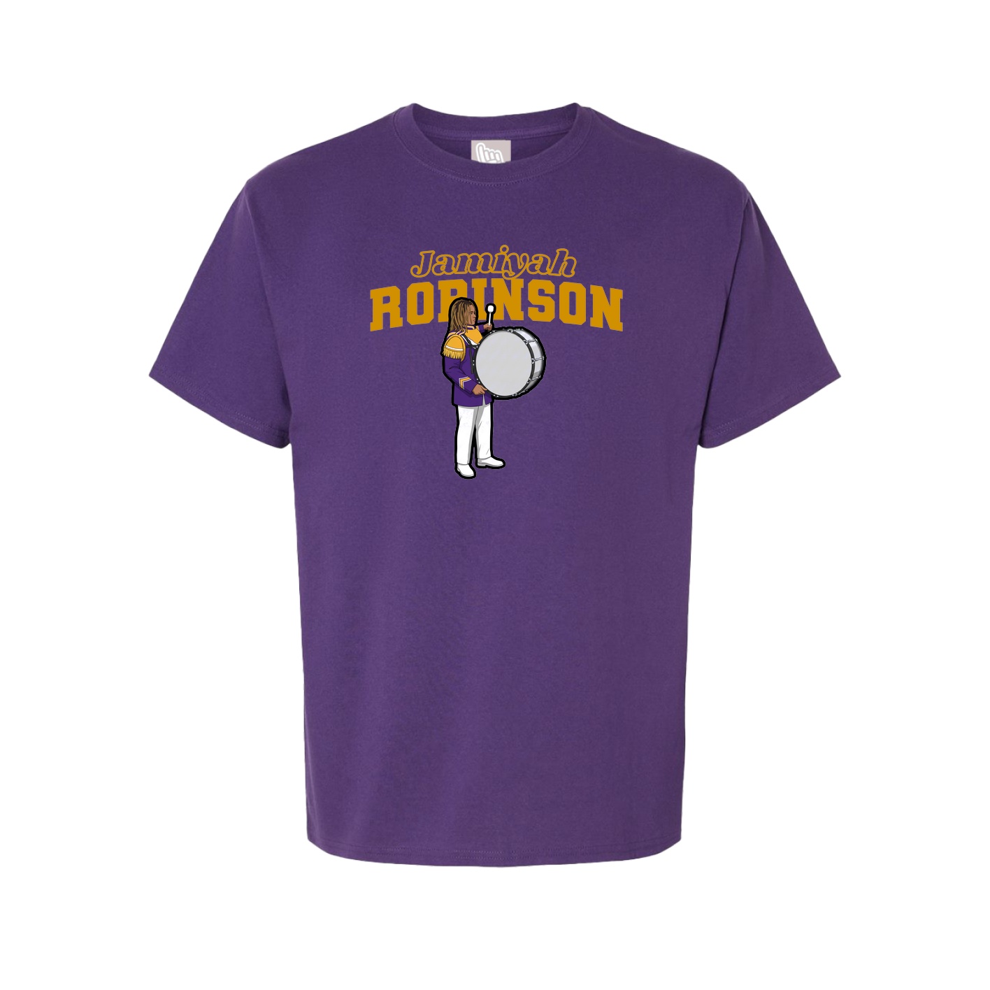 Youth Tee — Name Arch in Purple