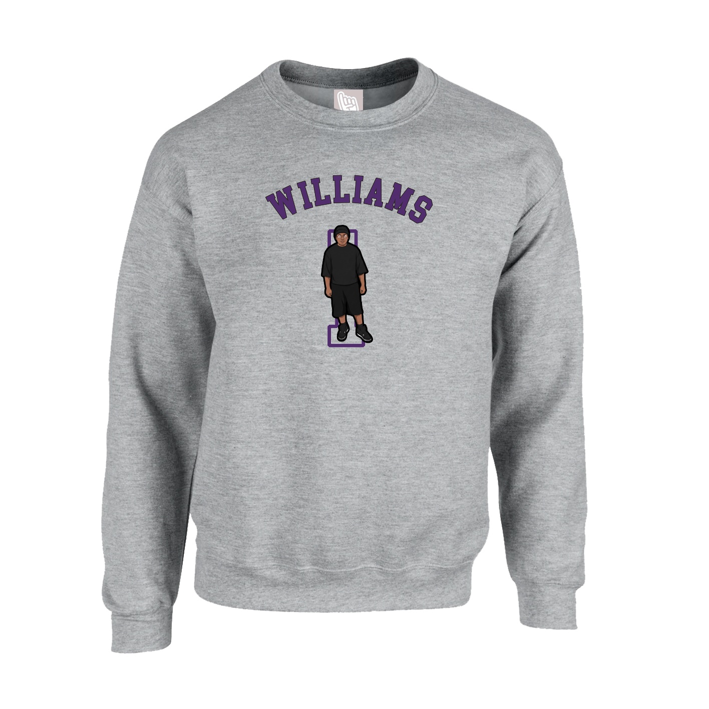 Fleece Crew — Shirsey Arch in Grey
