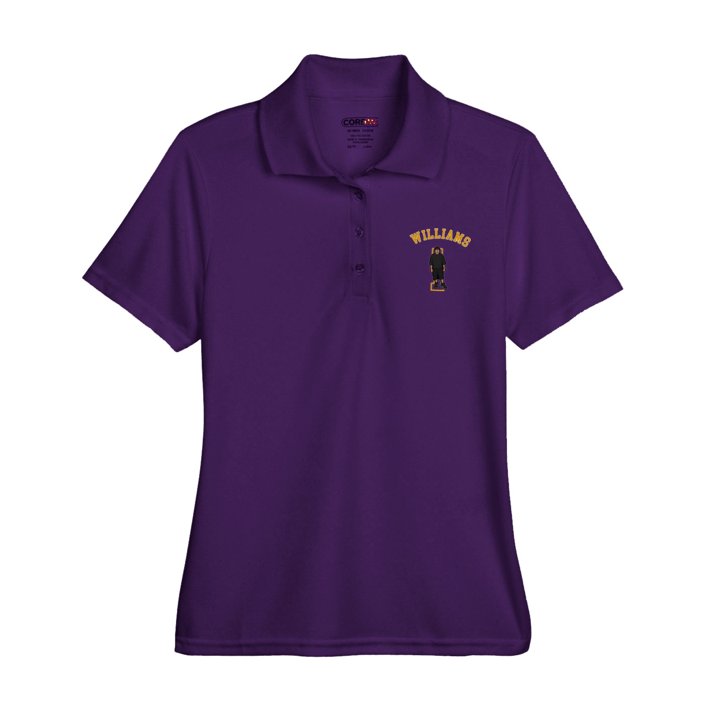 Womens Performance Polo — Shirsey Arch in Purple