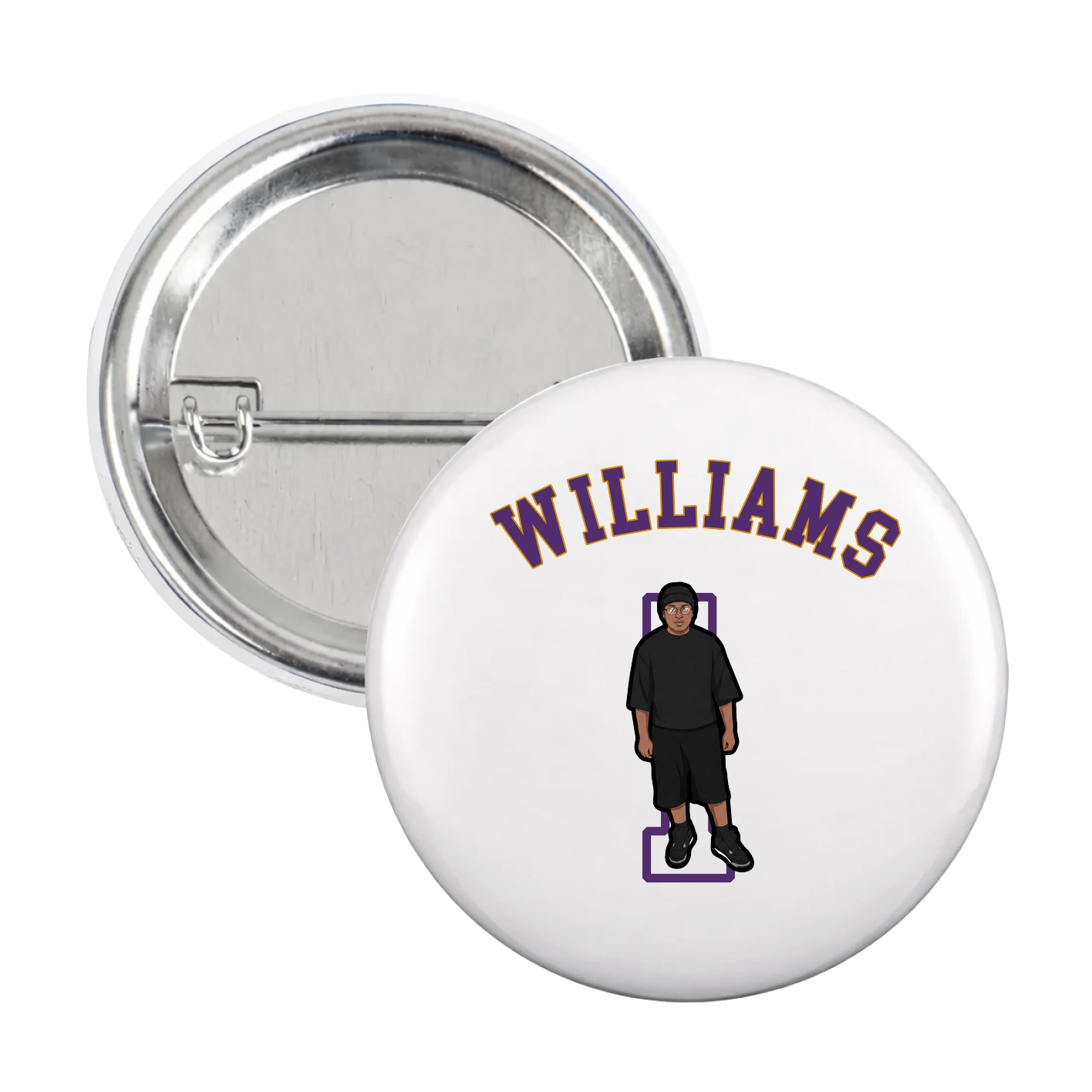 Game Day Button — Shirsey Arch in White